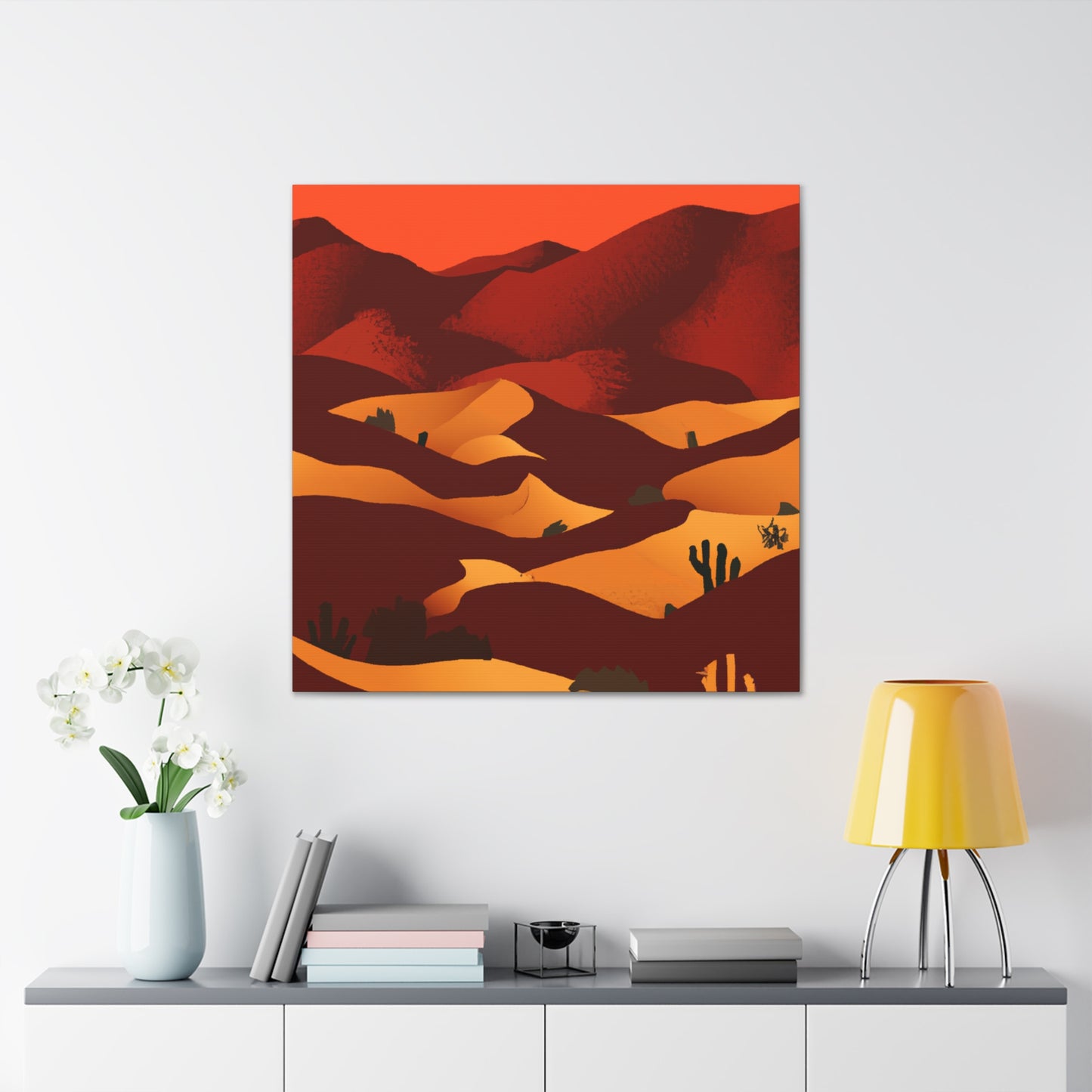 Retro Aesthetic - Vintage Contemporary - Desert - Canvas