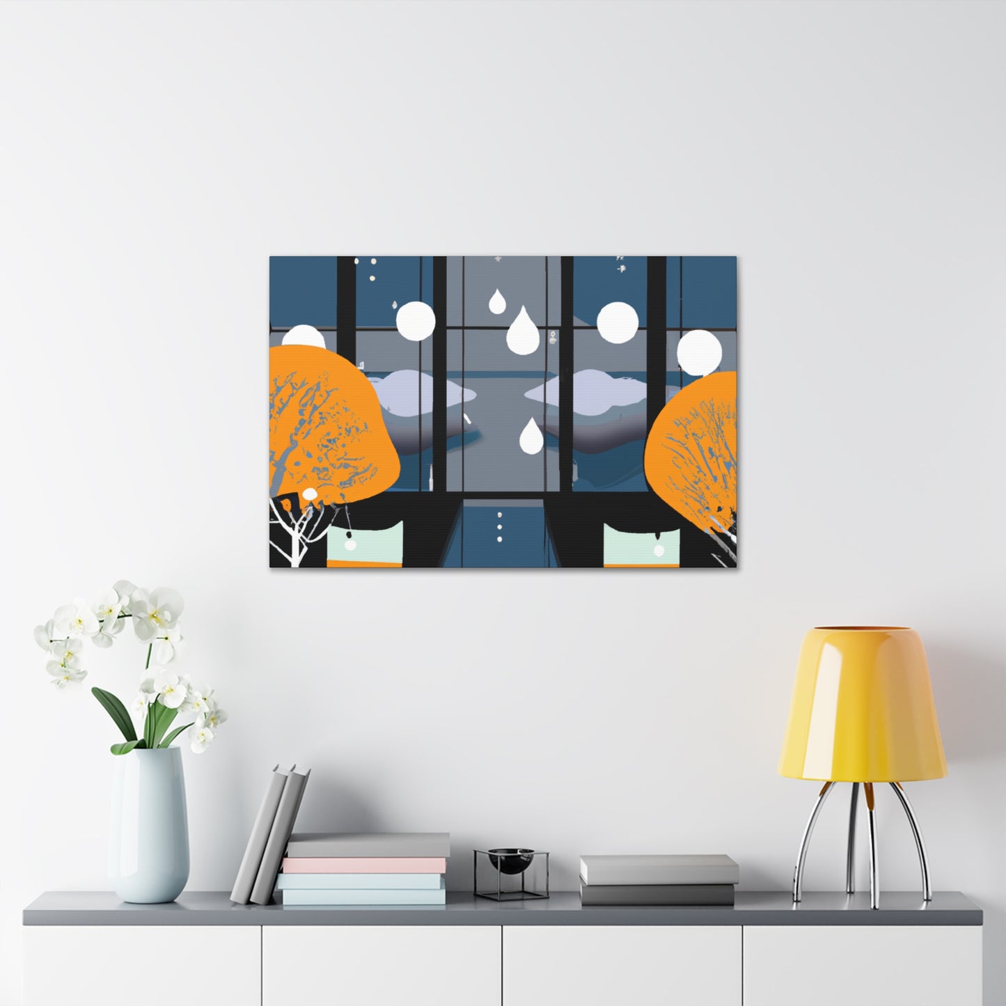 Pristine Pillar- Midcentury - Canvas