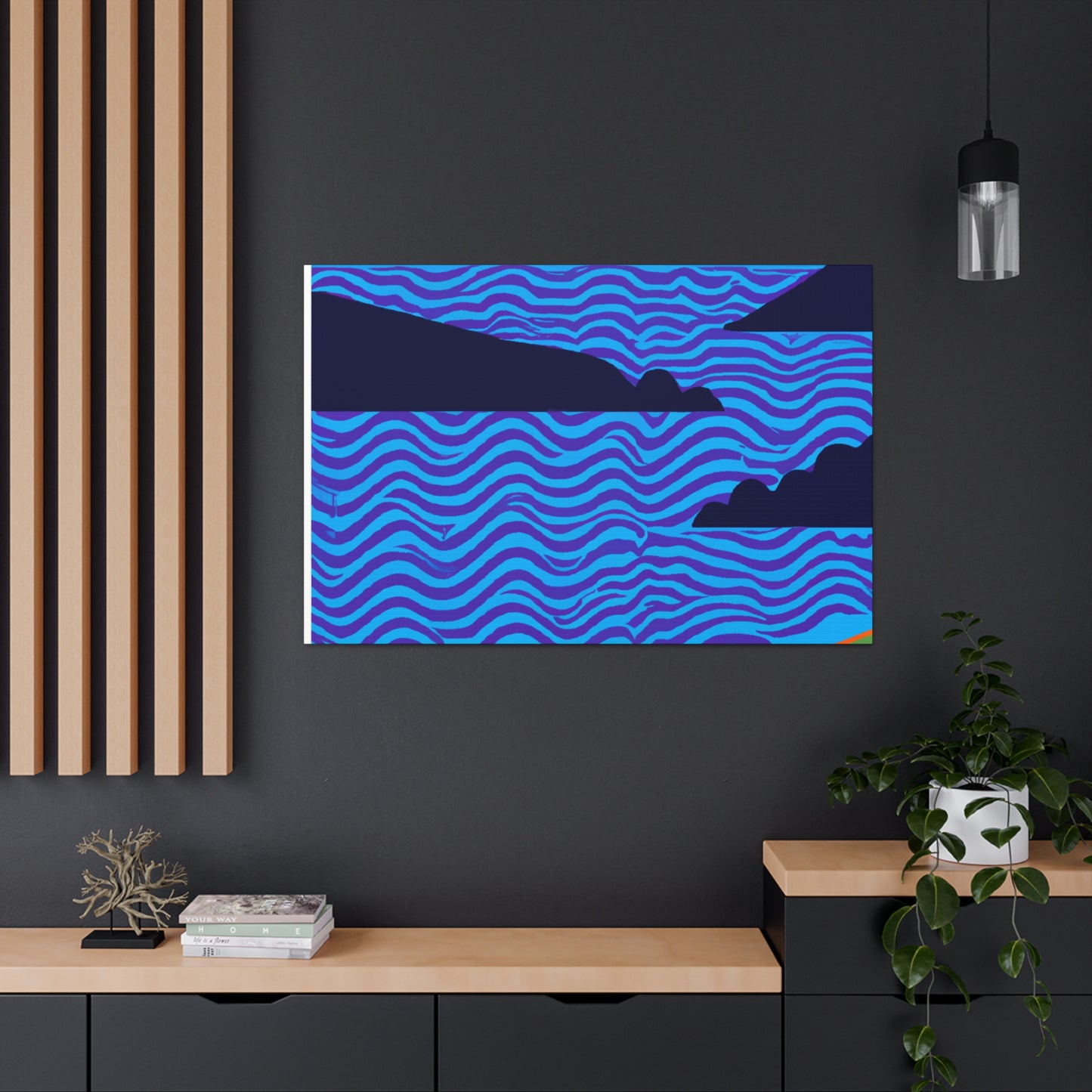 Flammaclawed Lion - Midcentury Canvas