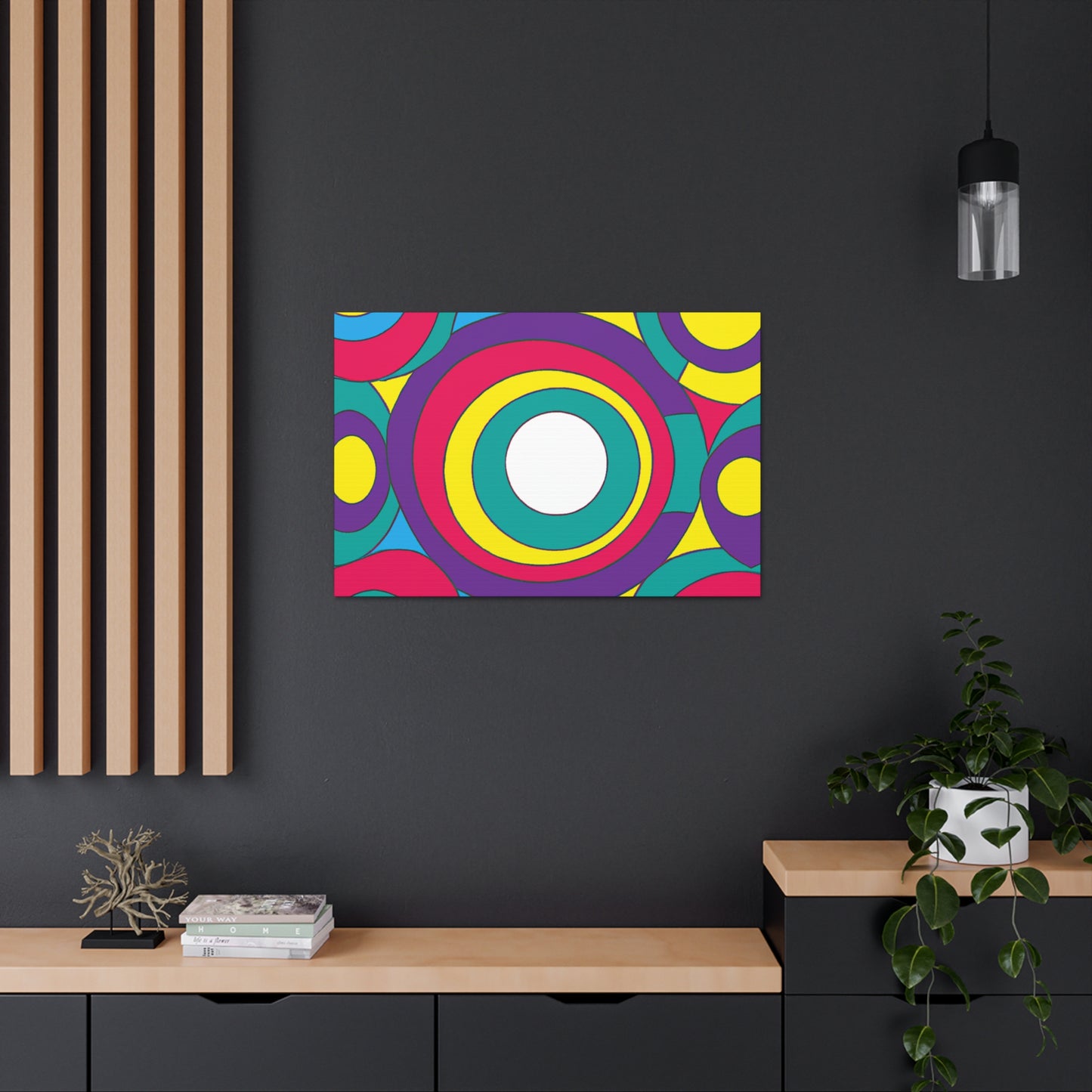 Circular Fury - Midcentury Retro Canvas