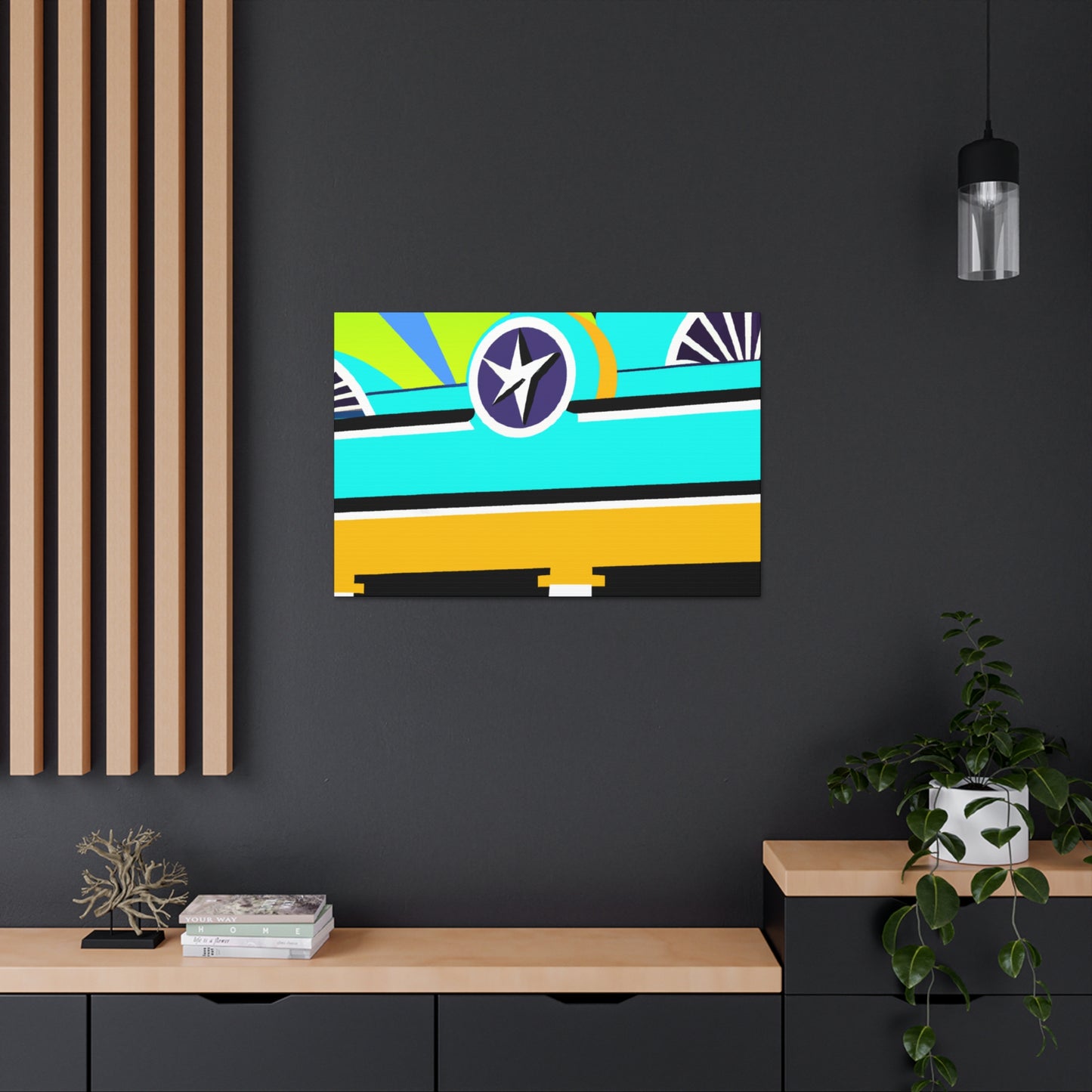 "The 'Rocket Ride' Drive-In Movie Experience" - Canvas - Pop Art
