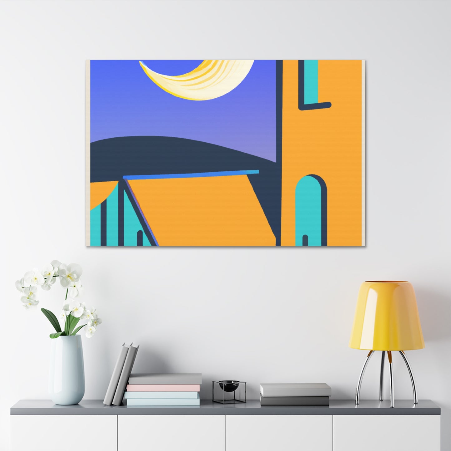 "Unwind Reflection - Midcentury" - Canvas