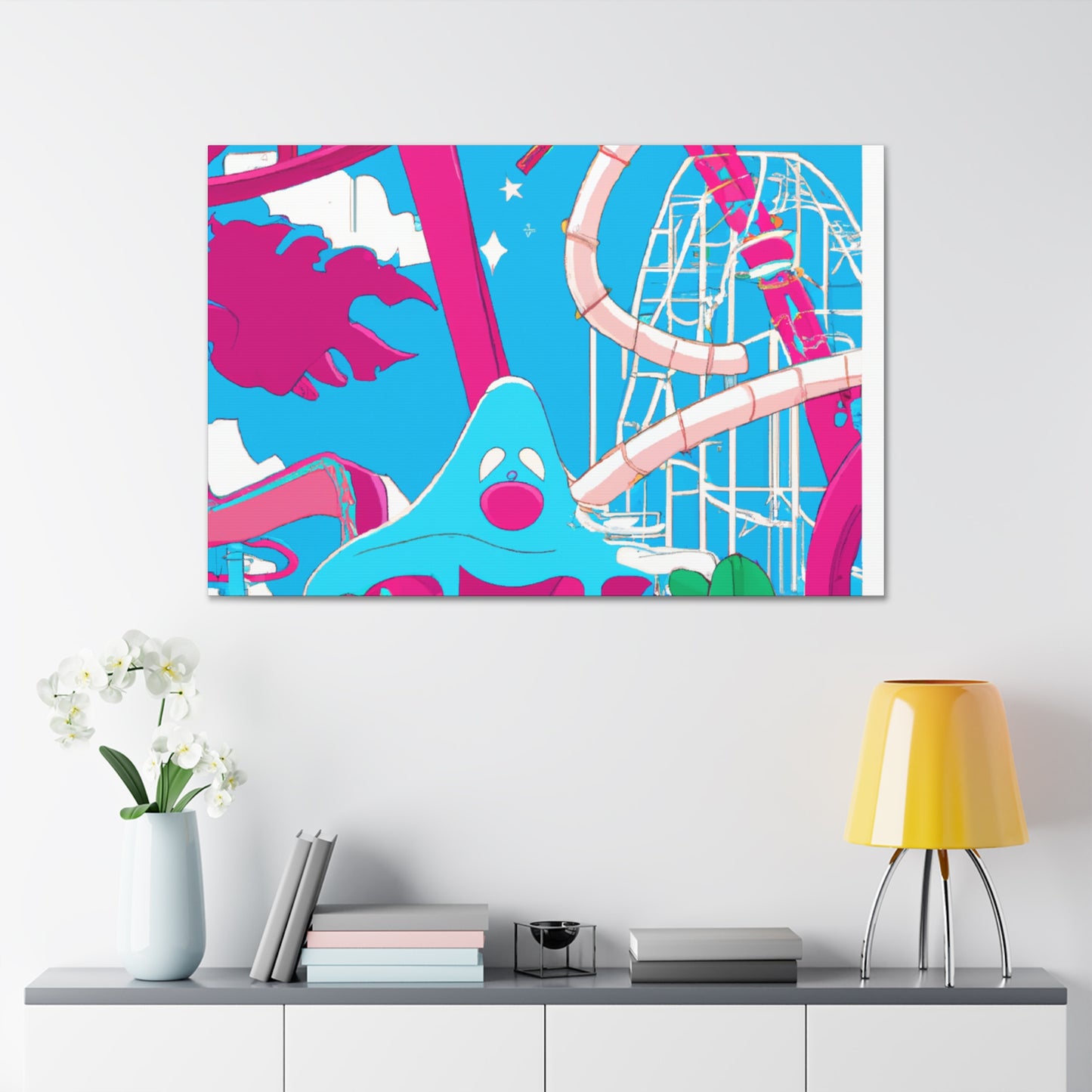 Palm Paradiso - Landscape - Amusement - Canvas