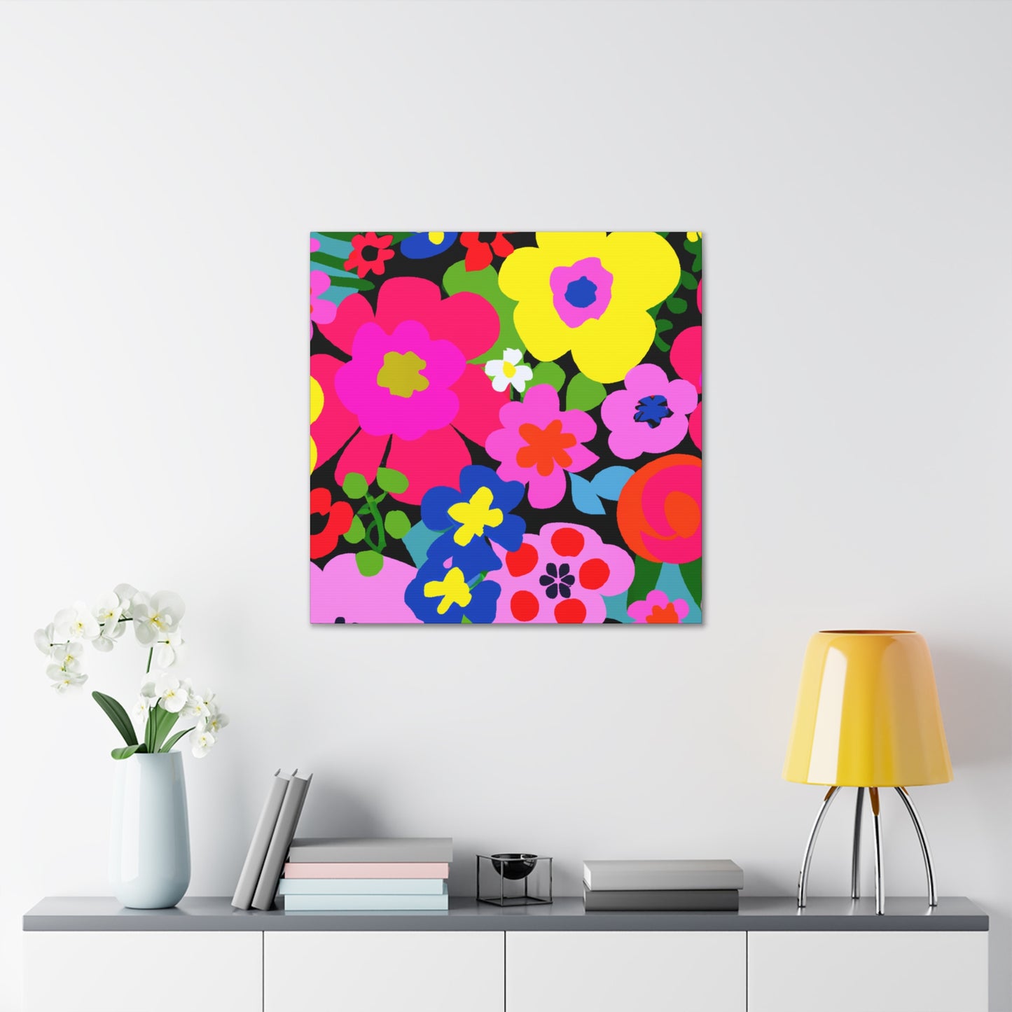Floral Fusion: Floral Canvas