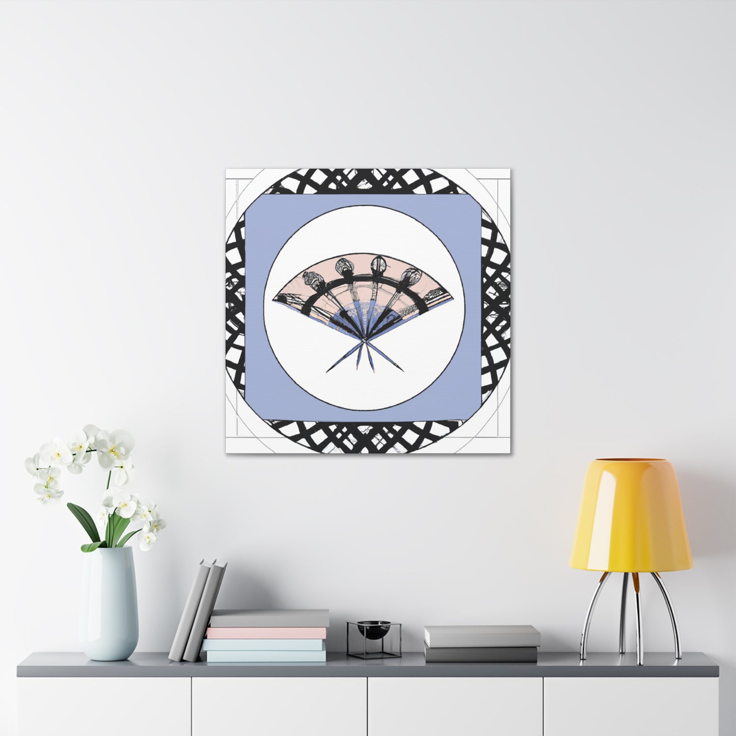 "Celestial Art Deco" - Art Deco Canvas