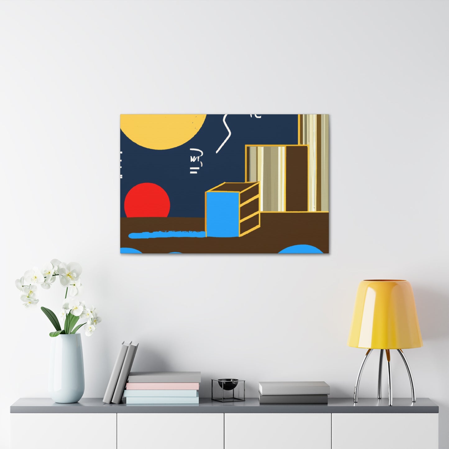 Lines of Inception - Midcentury - Canvas
