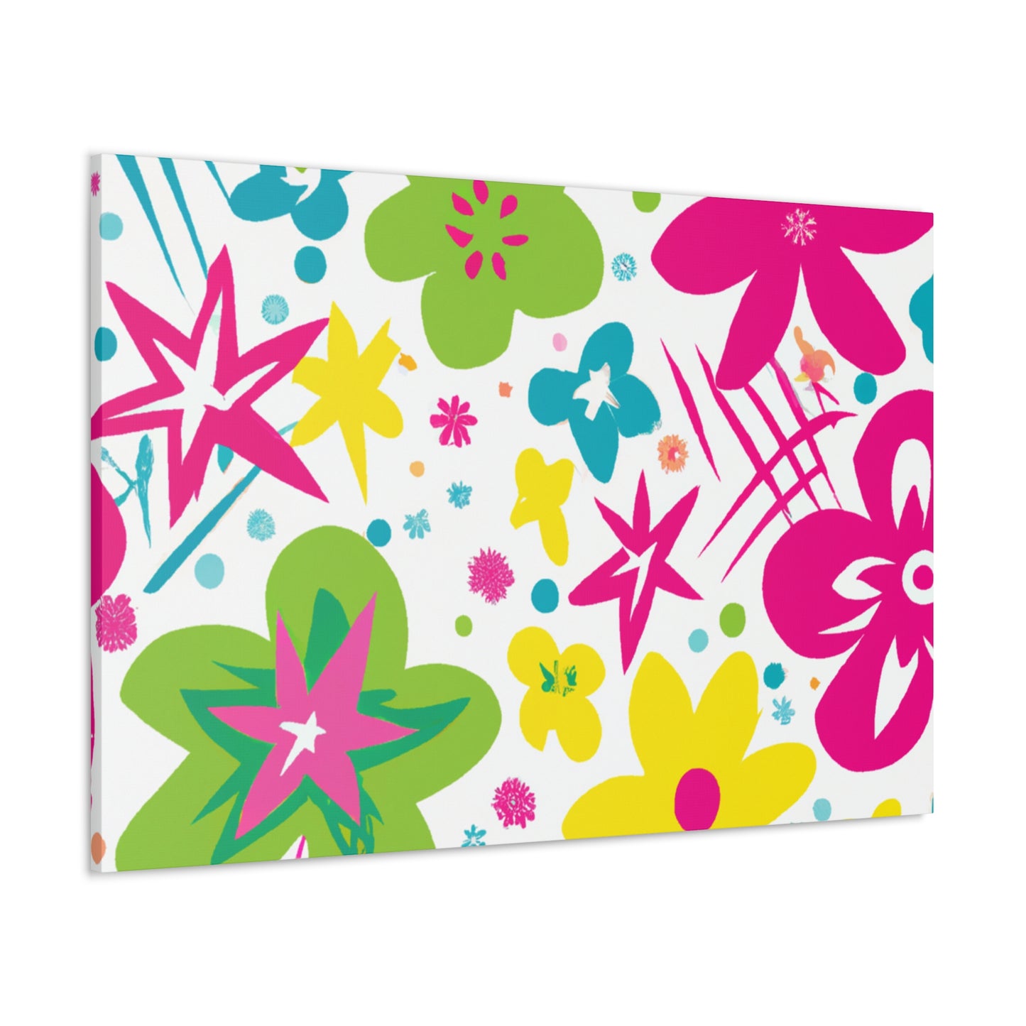 Flower Power Playtime: - Floral Canvas