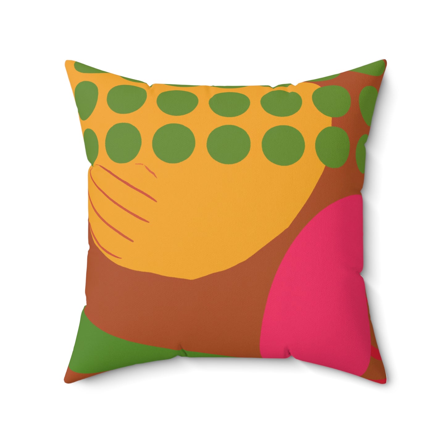 Spun Polyester Square Pillow