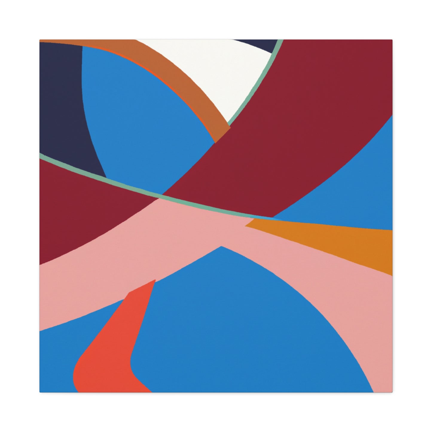 Atoms of Blooms - Midcentury - Canvas