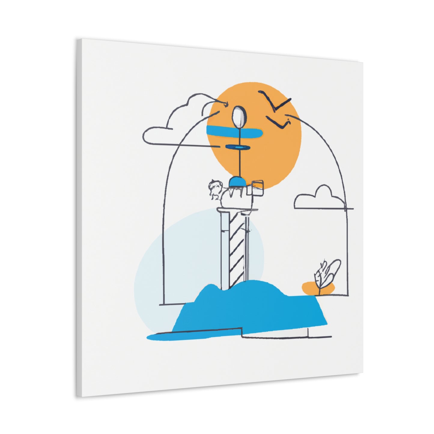 Lighthouse keys - Minimalism - Canvas