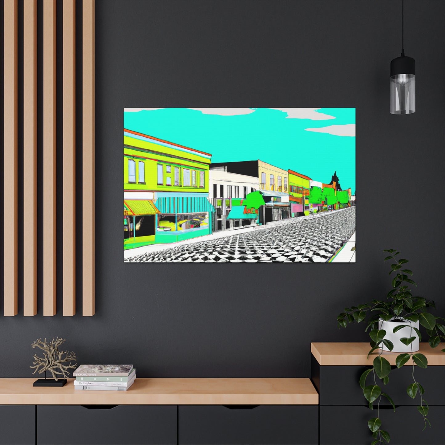 Streamlined Boulevard - Architectural Canvas - Pop Art