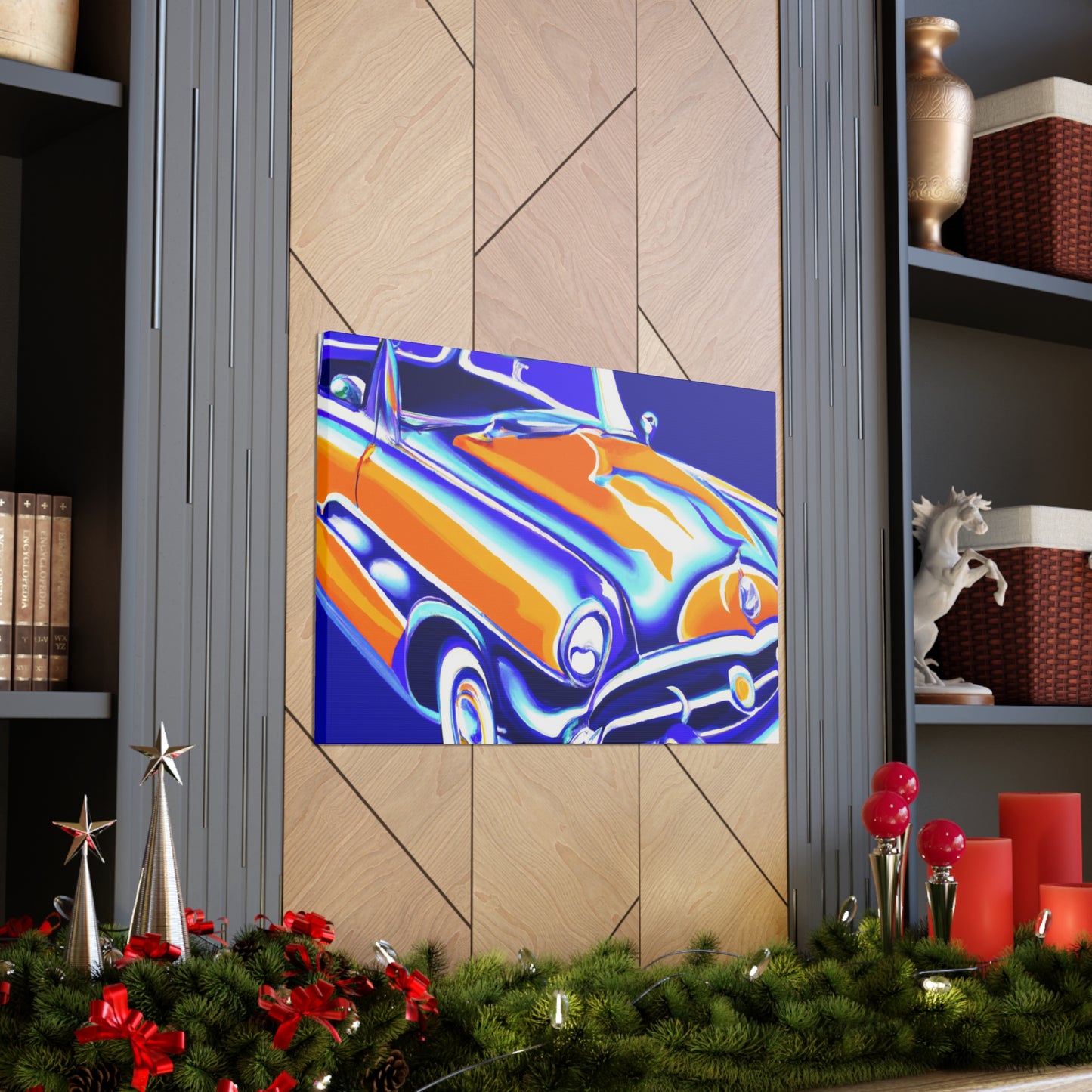 Vintage Thunder Road - Automobile Canvas