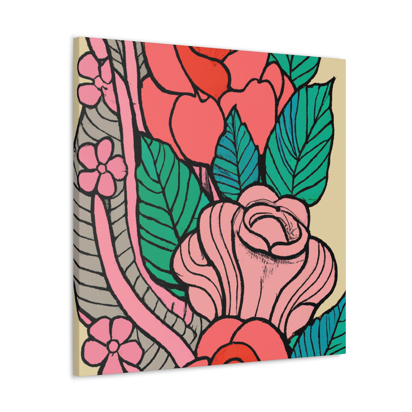 Blissful Delight - Floral - Canvas