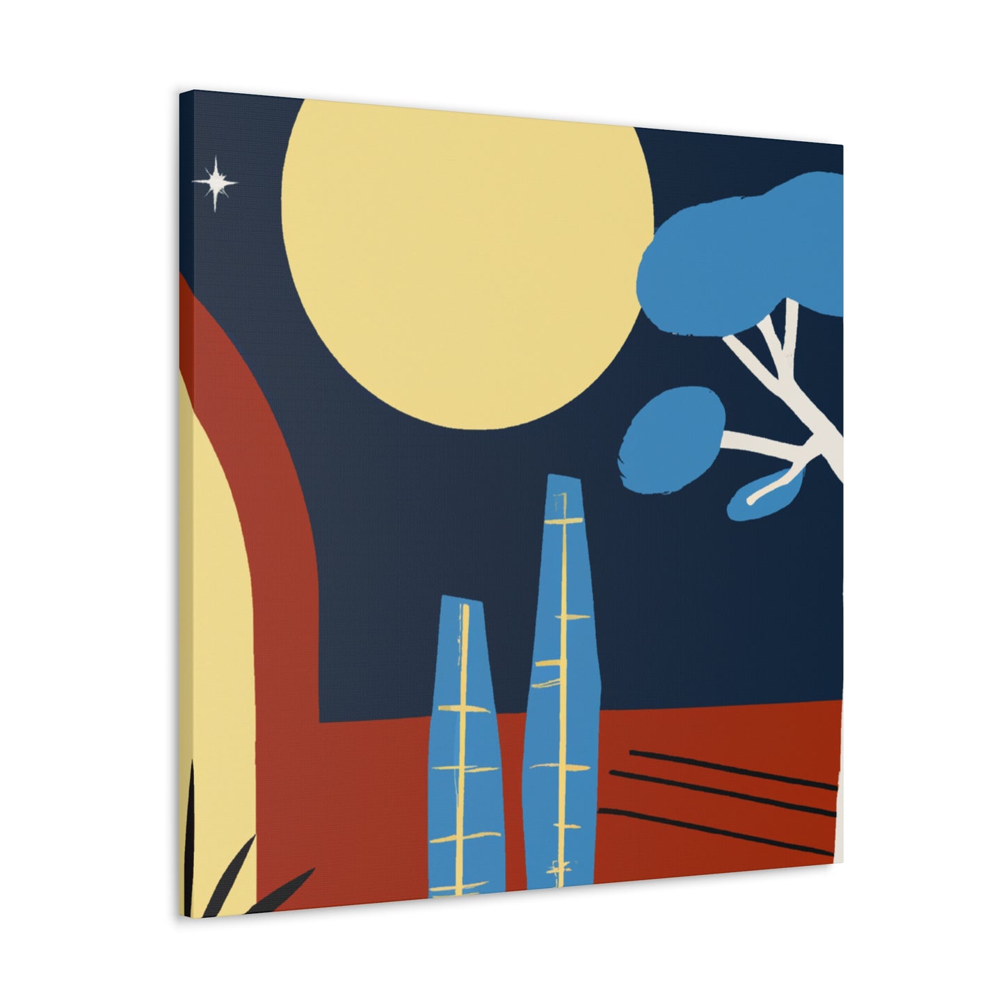 "Jubilee Sunrise - Midcentury" - Canvas