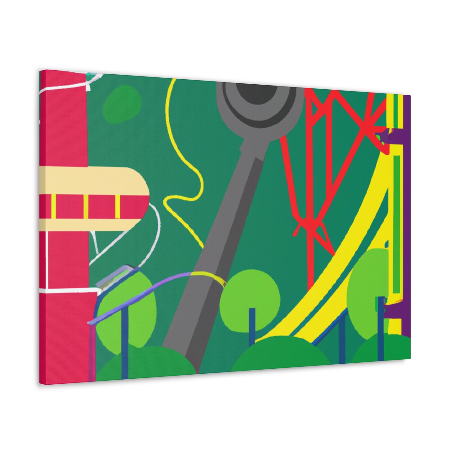 Bloomtopia - Landscape - Amusement - Canvas