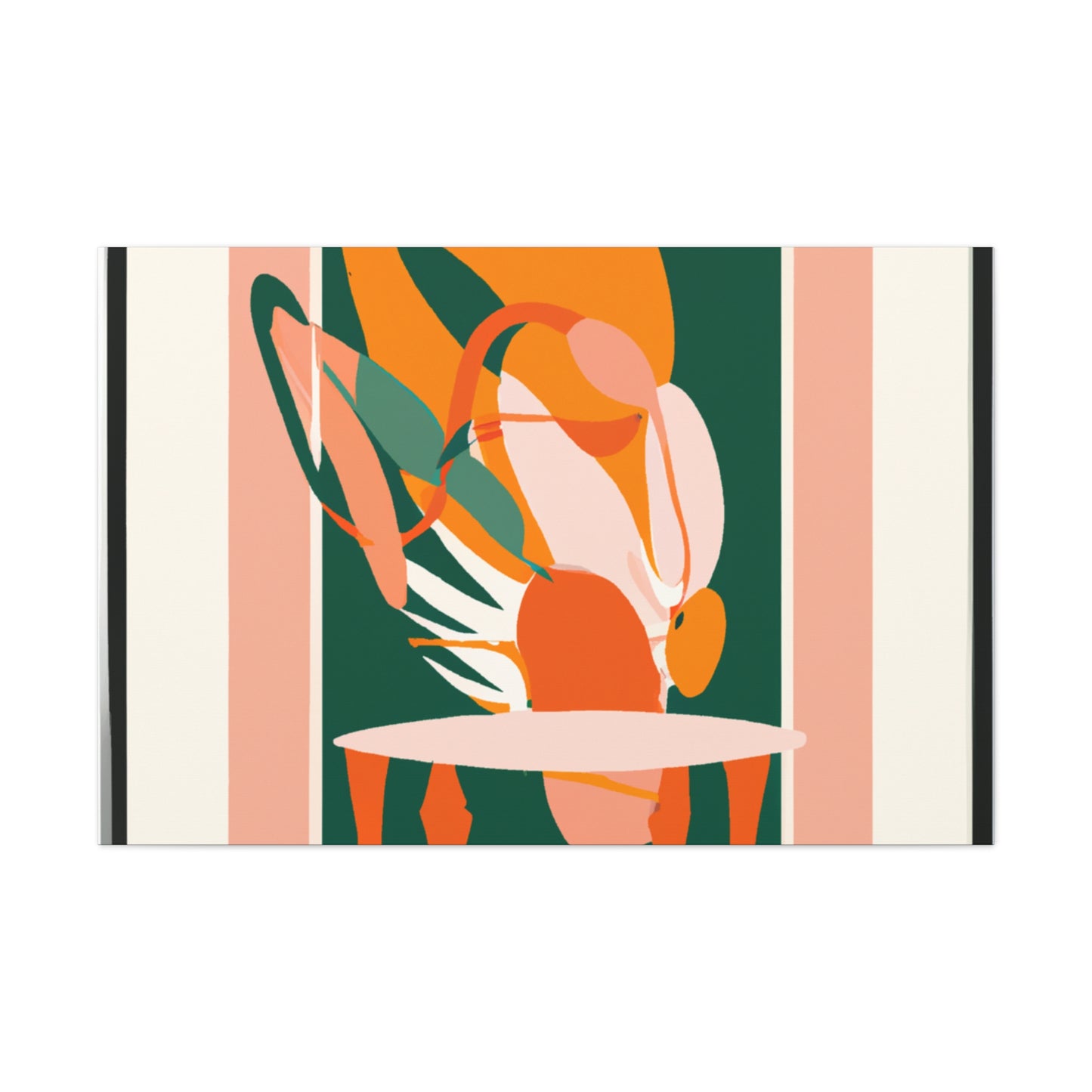 Flamingote - Midcentury Canvas