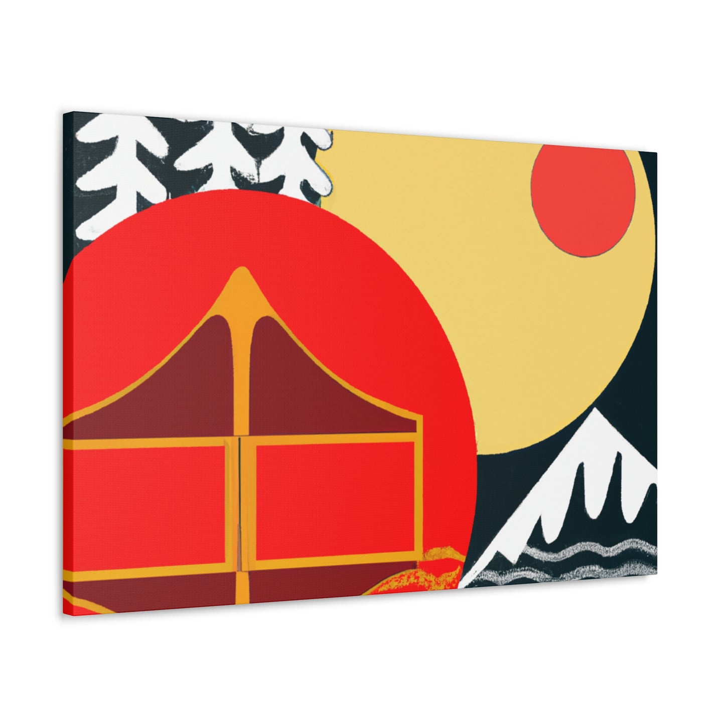 Serene Oasis - Midcentury - Canvas