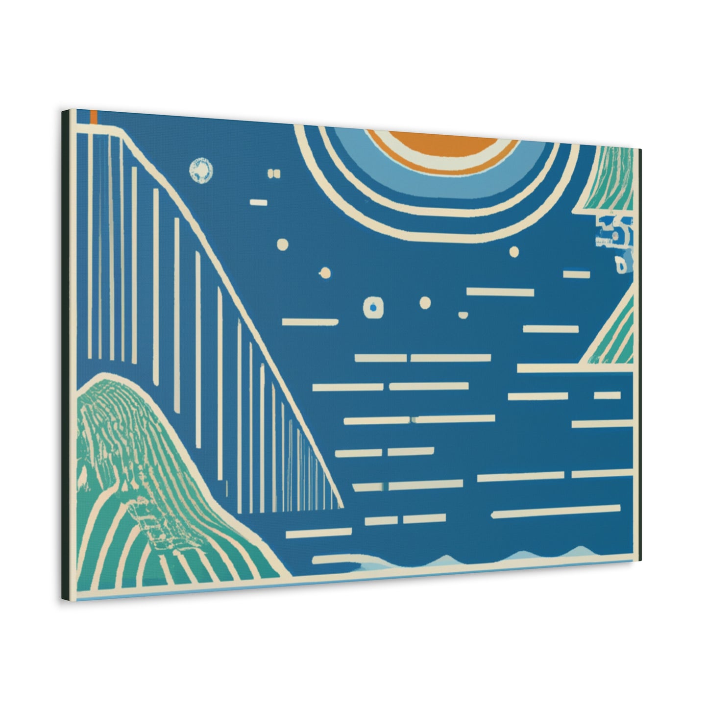 Blue Dream- Midcentury Canvas