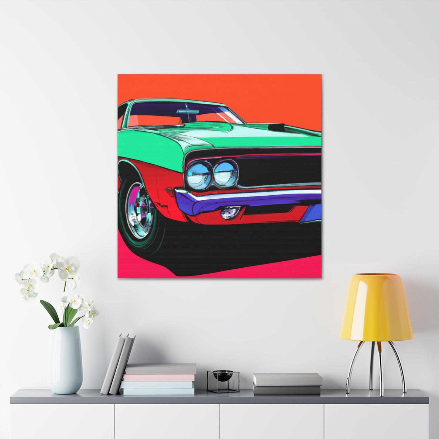 Blaze of Glory - Automobile - Canvas