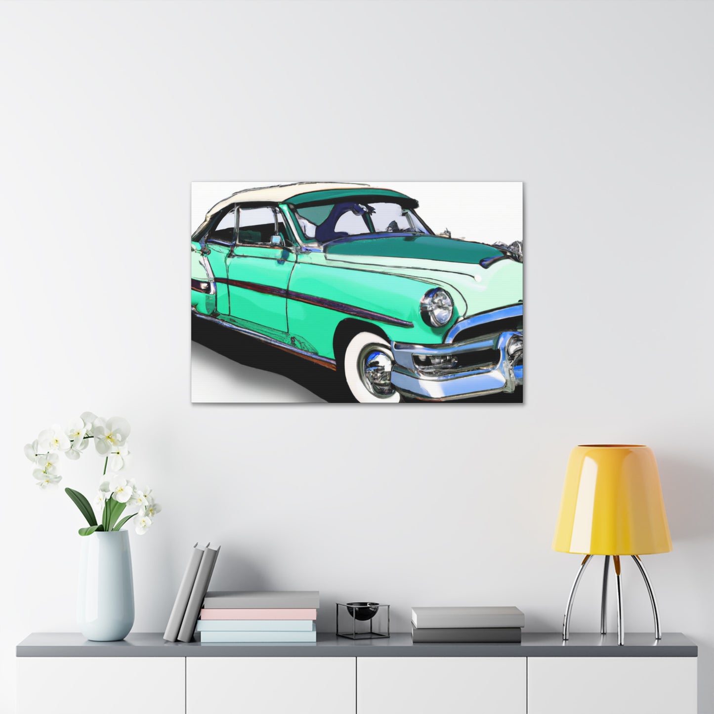 Vintage Valiant - Automobile - Canvas