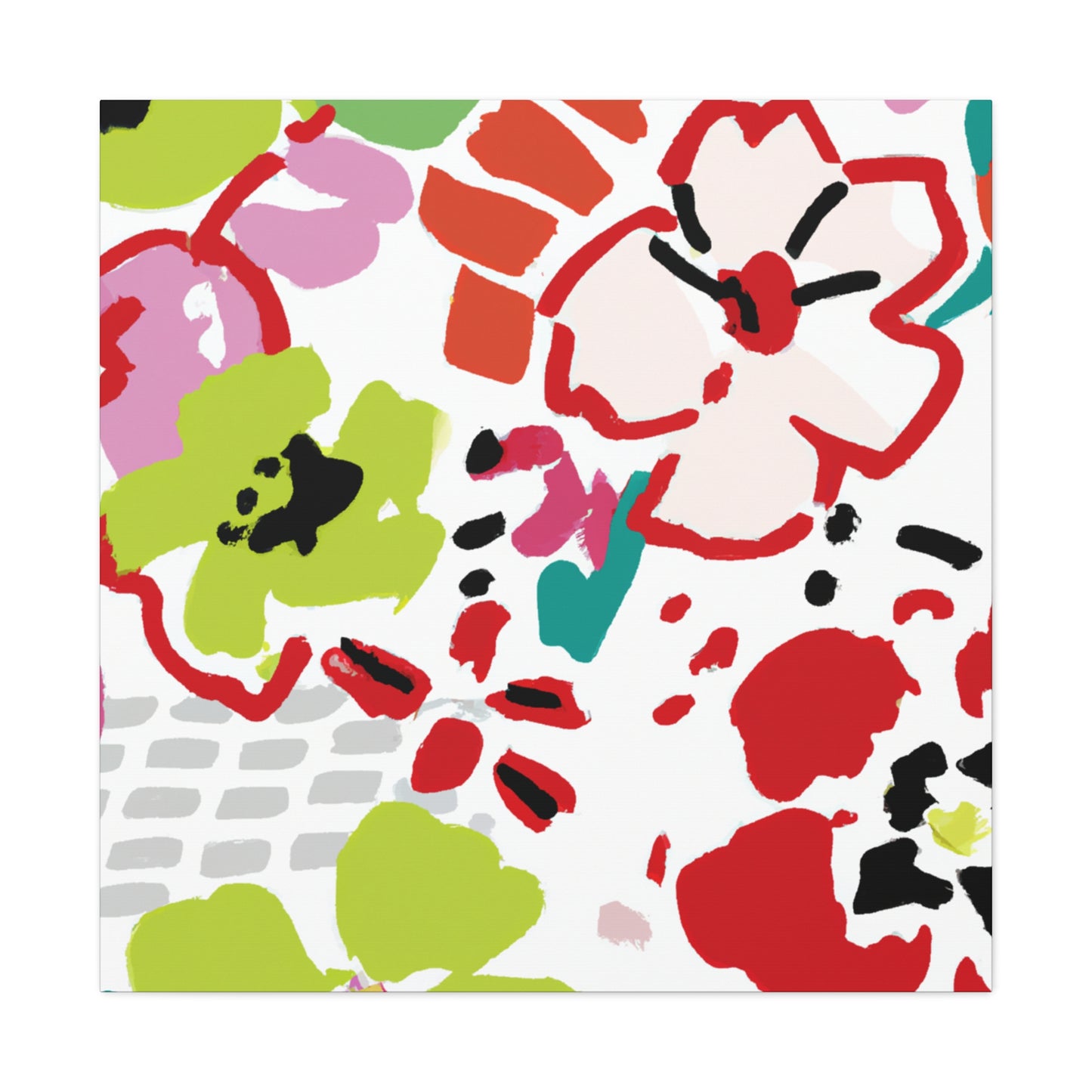Blossomy - Floral - Canvas