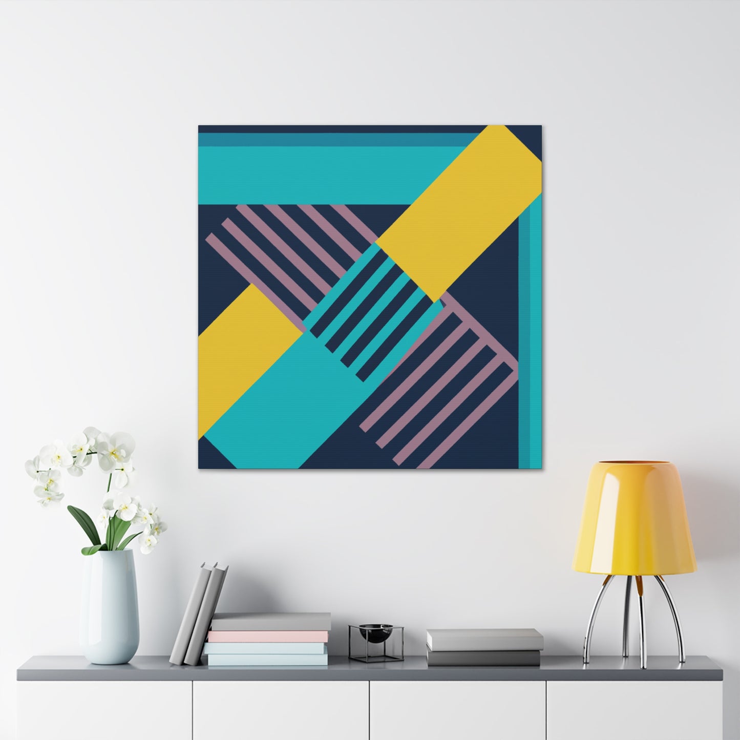 Sparkling Sunshine - Midcentury - Canvas