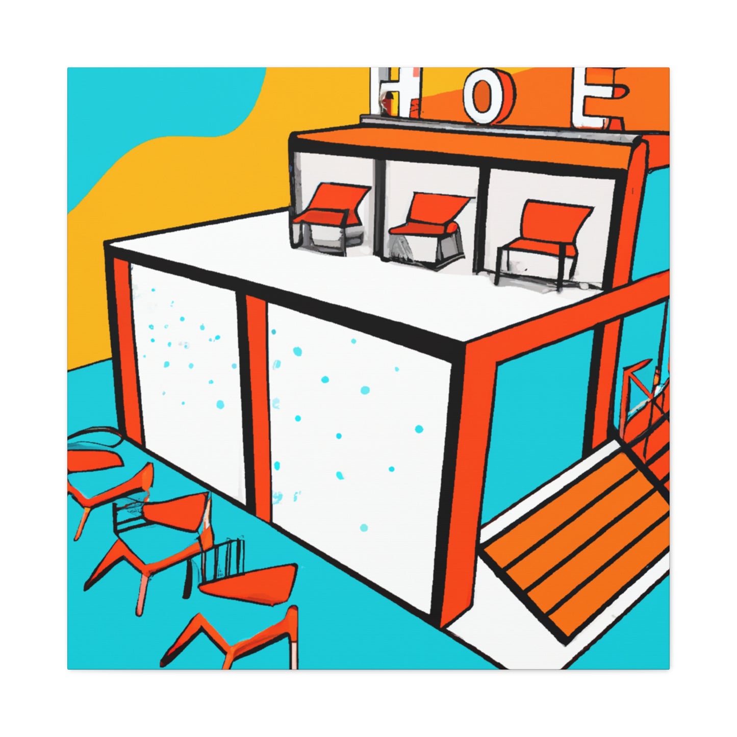 "Soundscape Journey - Midcentury" - Canvas - Pop Art