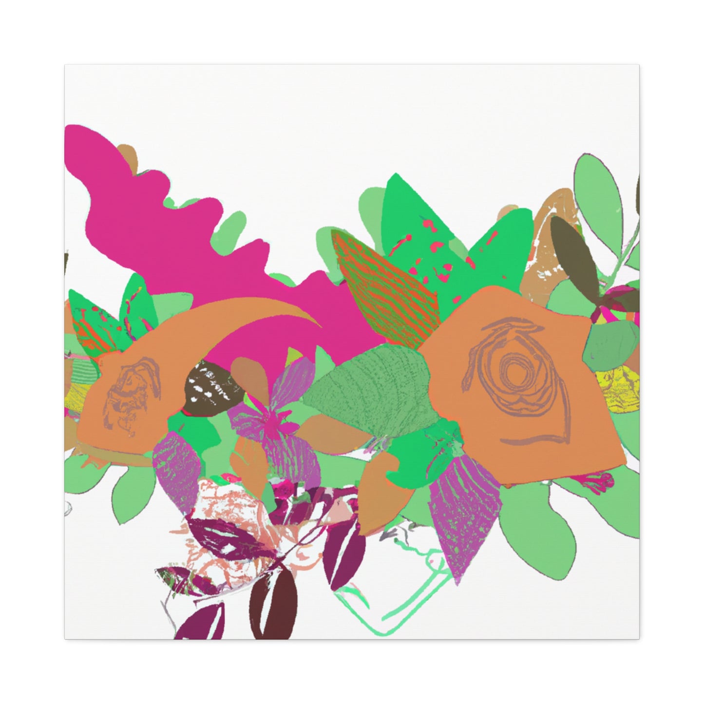 Blissful Joy - Floral - Canvas