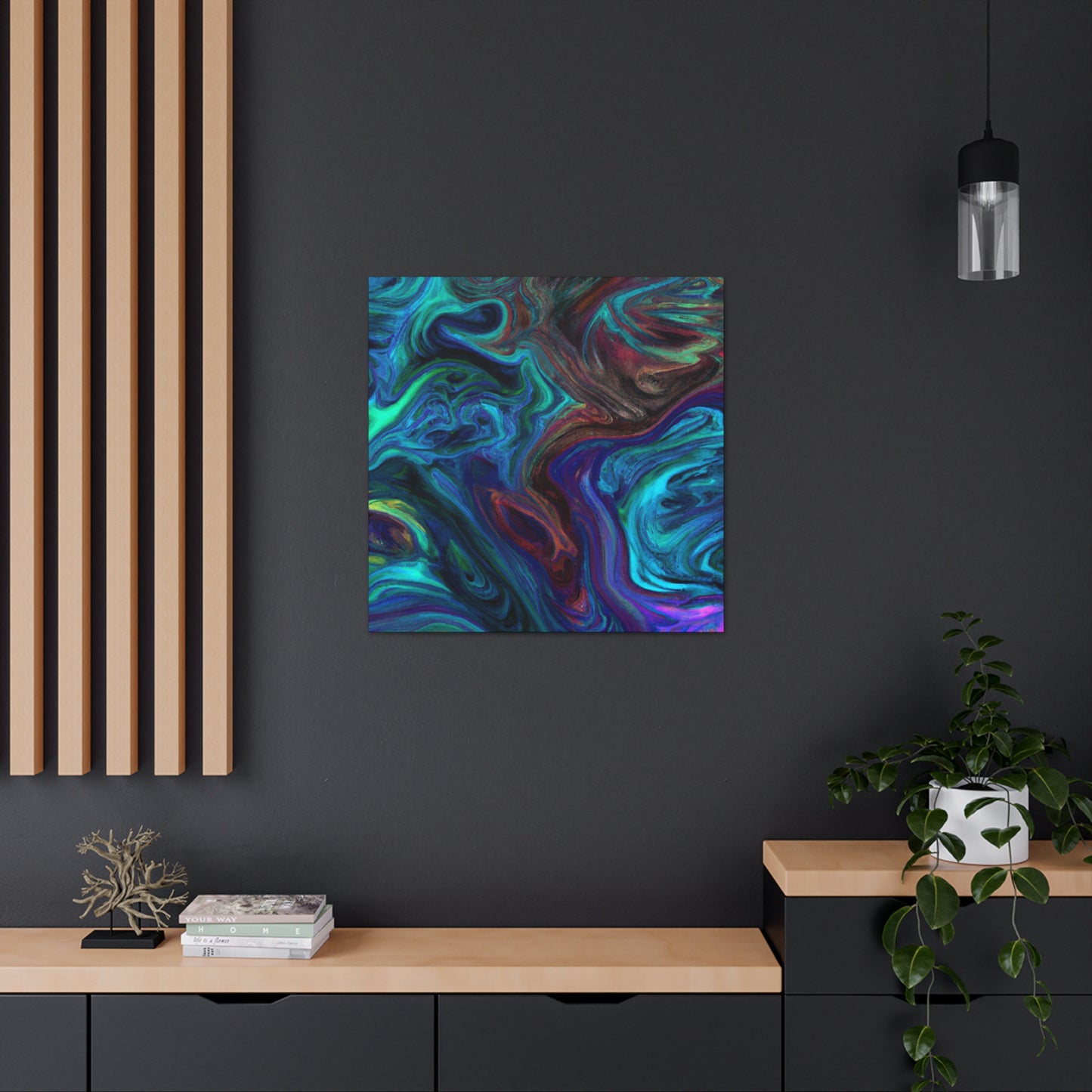 Electric Blue - Canvas - Abstract