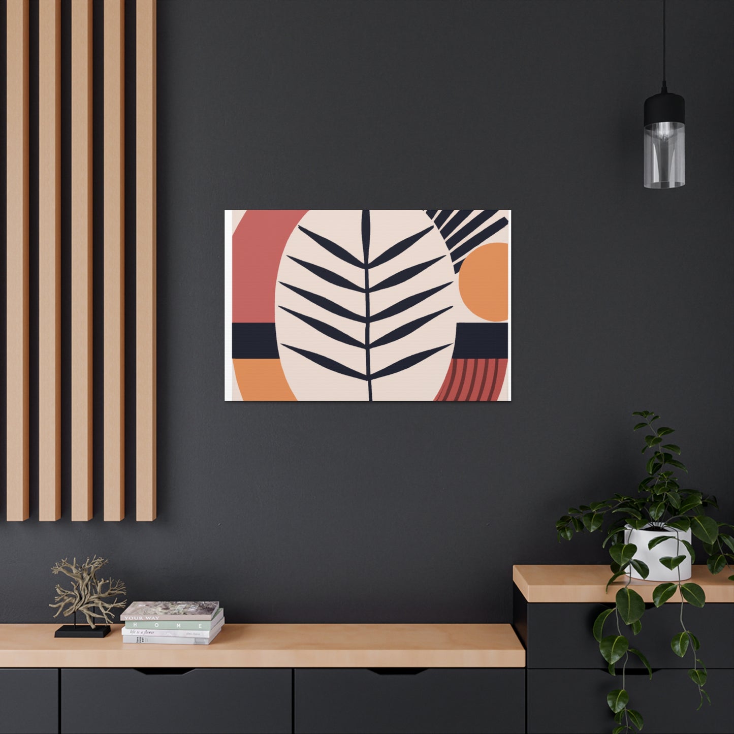 Leafy Slothion - Midcentury Canvas