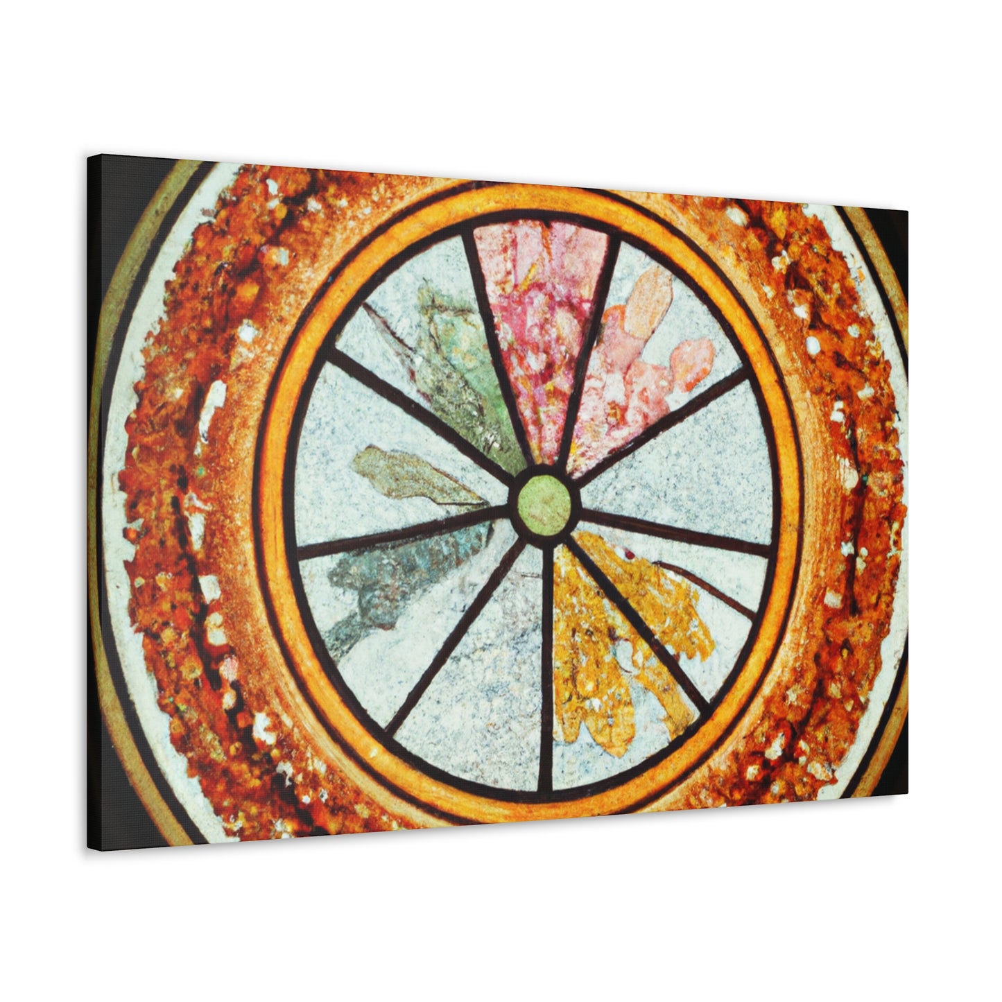 "Playful Pizza" - Glass Canvas