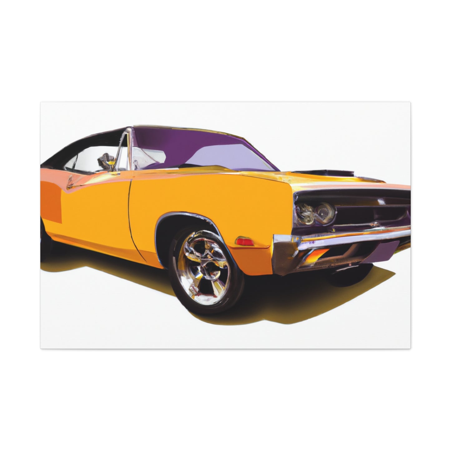Retro Rocket - Automobile - Canvas