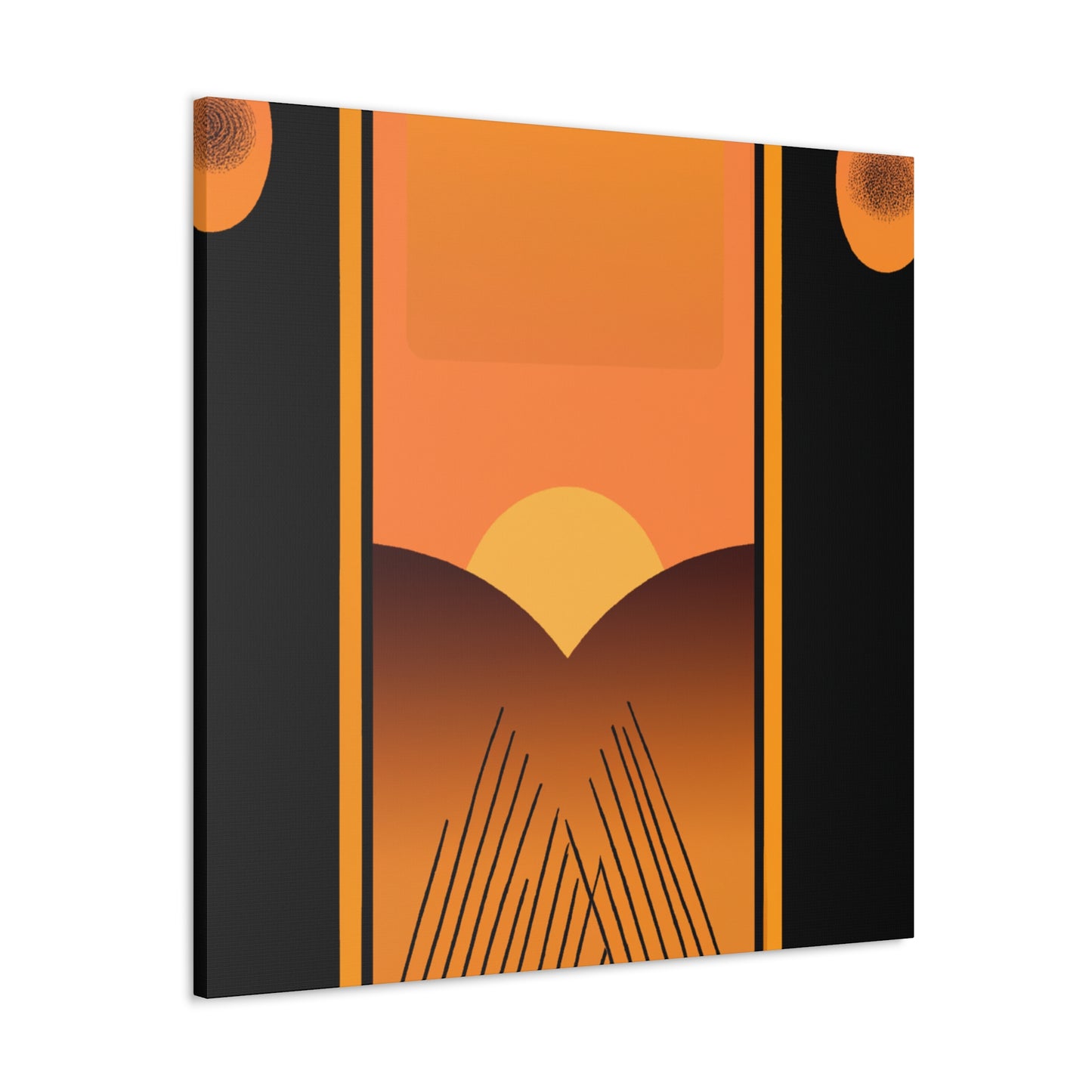 Serene Cascade - Midcentury - Canvas
