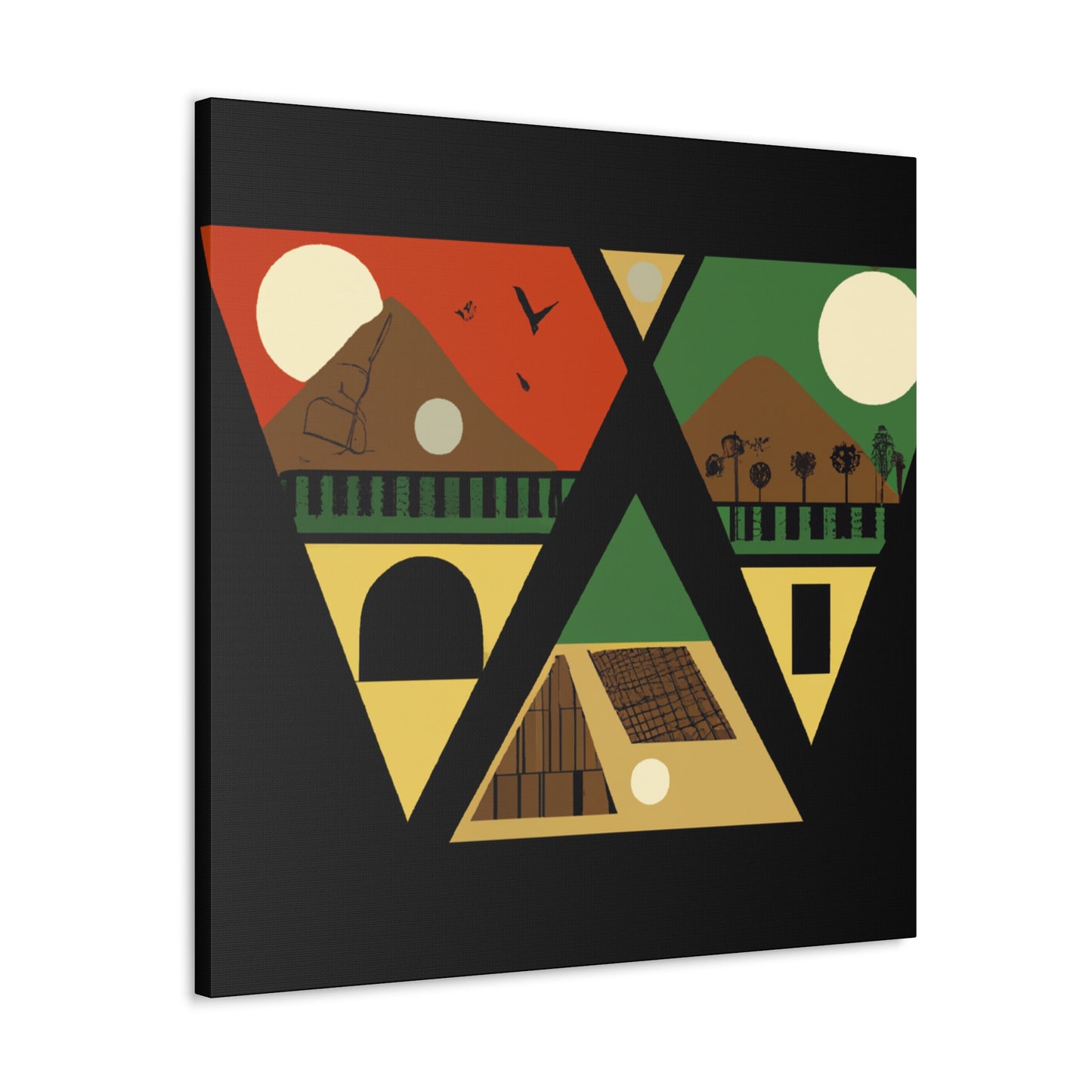 "Cosmological Dance - Midcentury" - Canvas