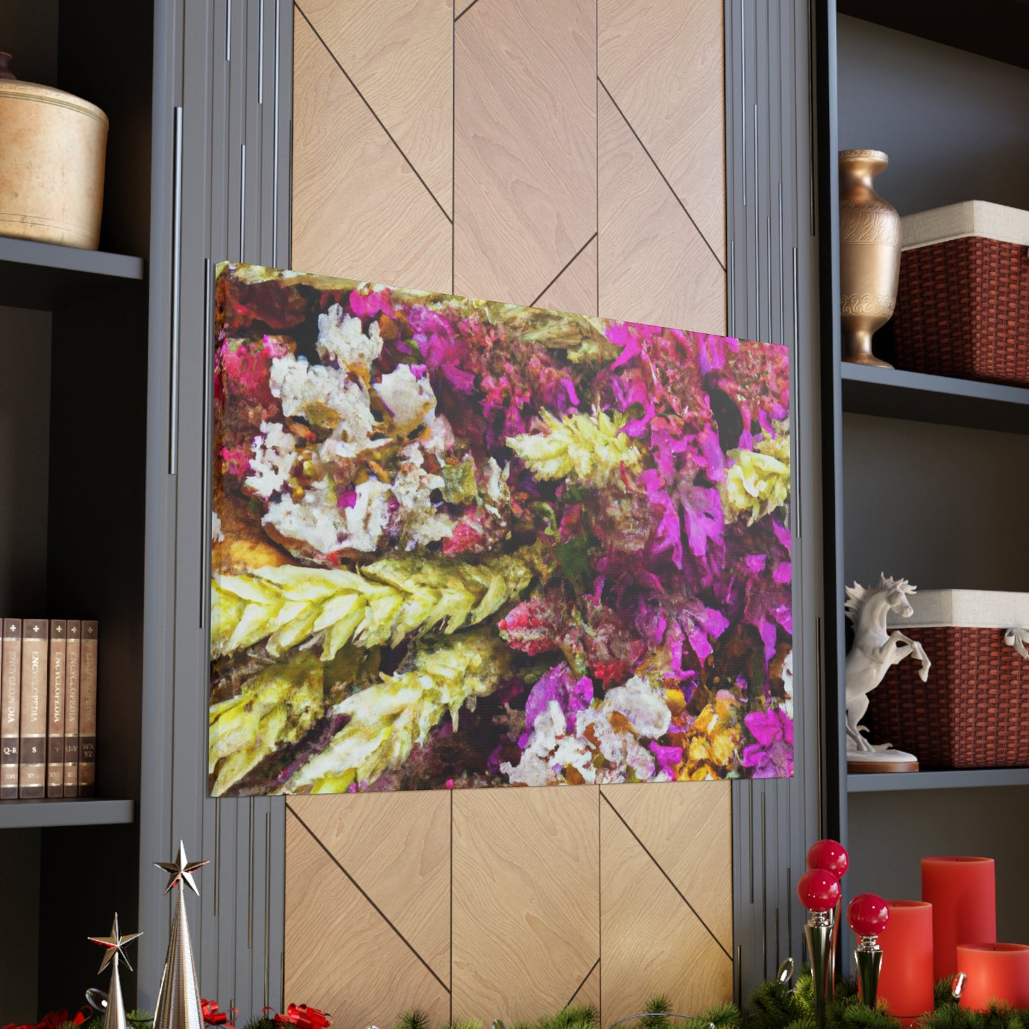Flower Bed Fantasy. - Canvas - Floral