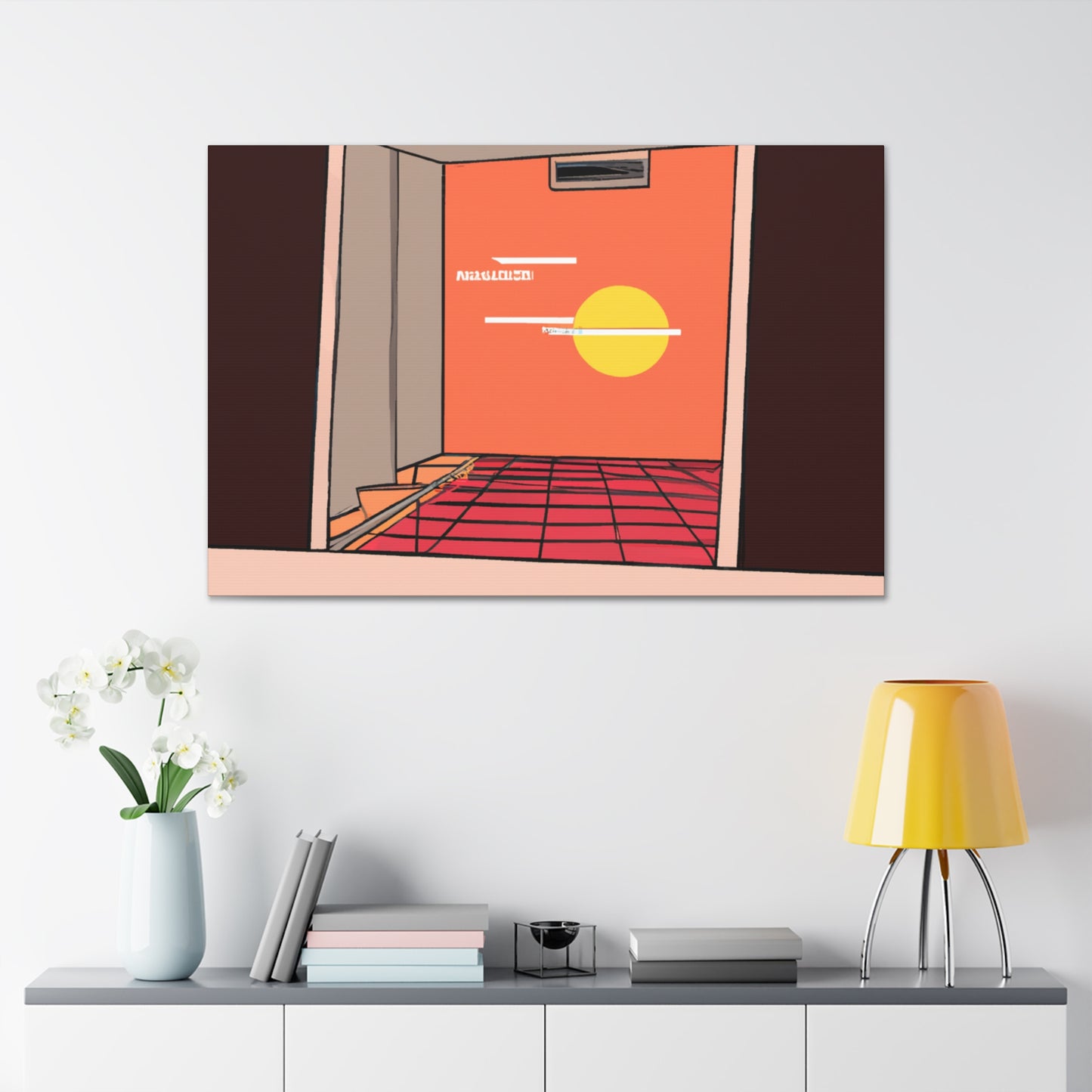 Retro Garden Glow - Midcentury - Canvas