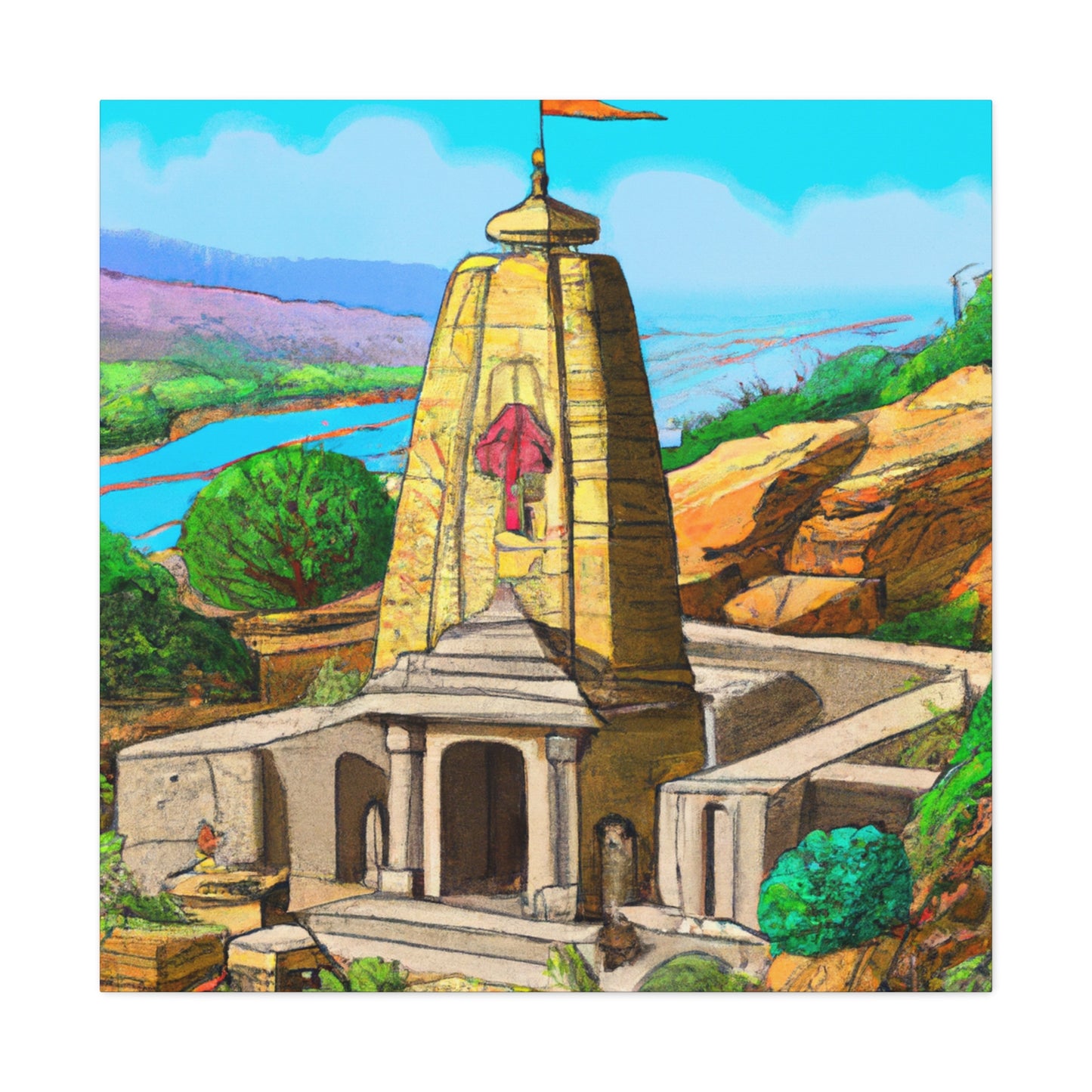 Rajasthan - Destination India - Canvas