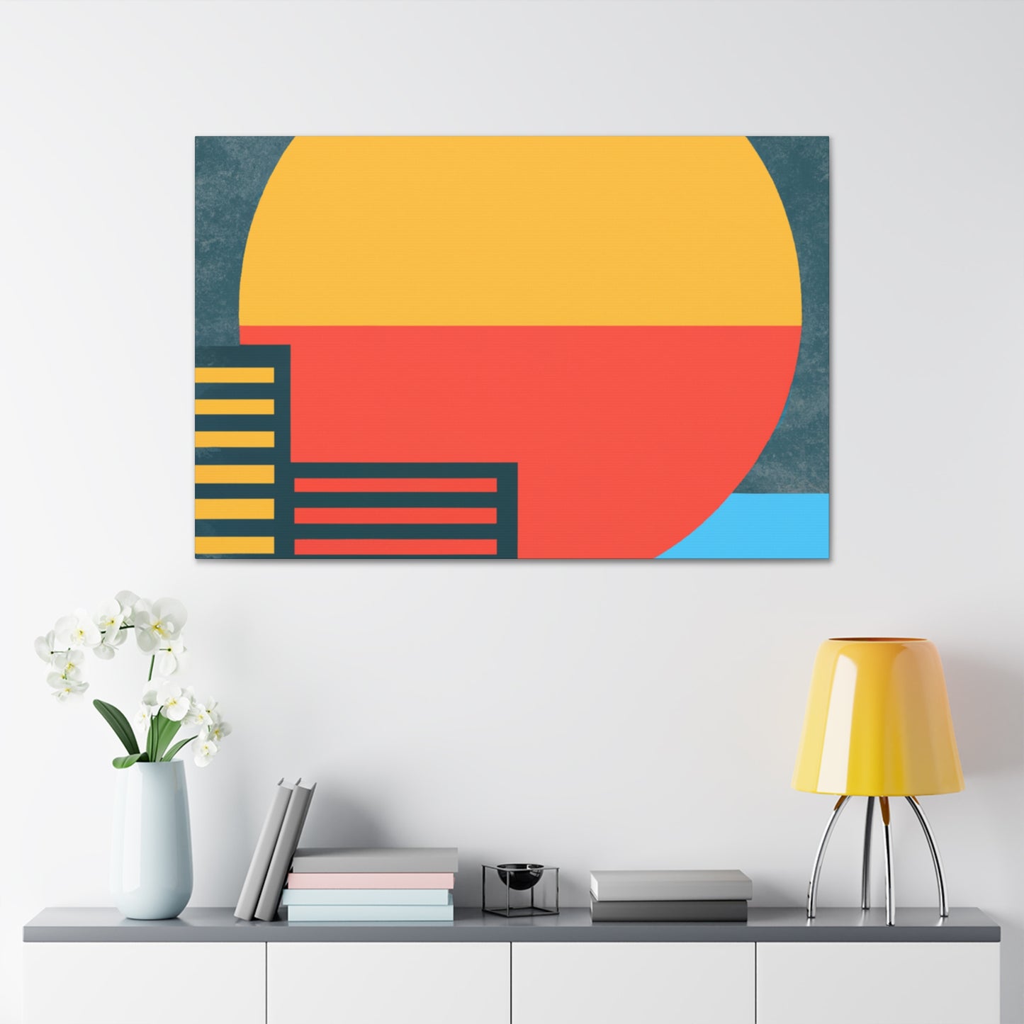 Sun Down- Midcentury Canvas
