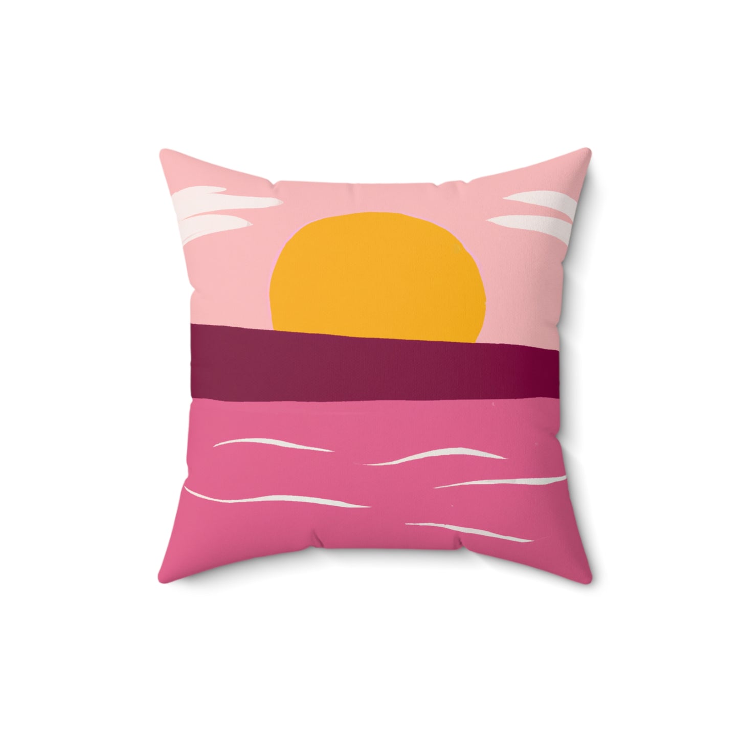 Spun Polyester Square Pillow