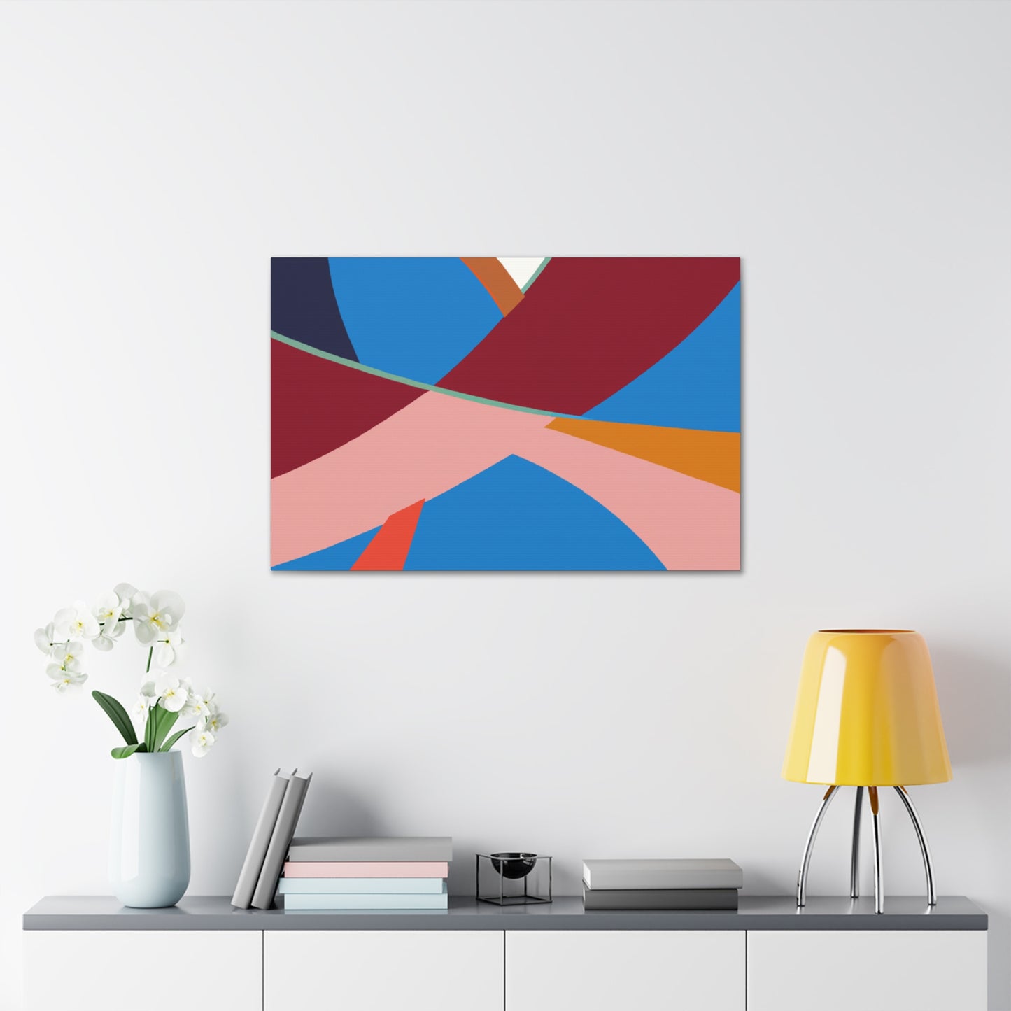 Atoms of Blooms - Midcentury - Canvas