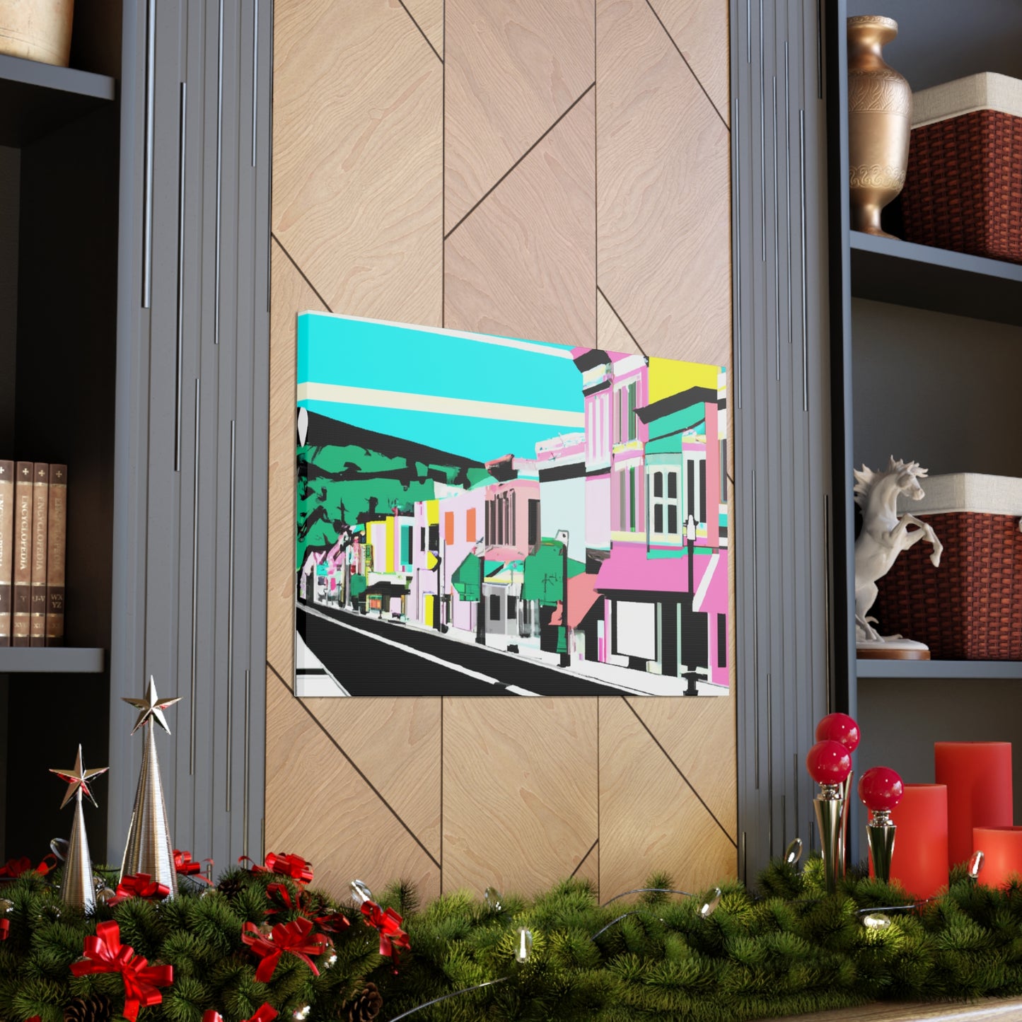 Pleasant Boulevard - Architectural Canvas Pop Art