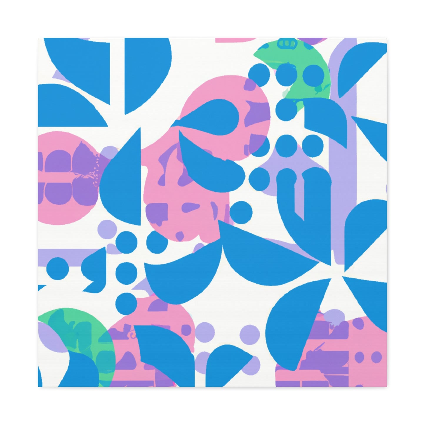Blue Pinky - Floral Canvas