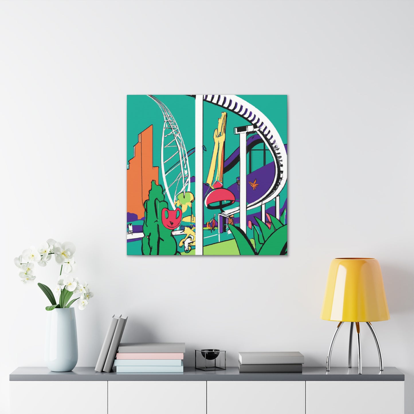 Carnival of Colors - Landscape - Amusement - Canvas