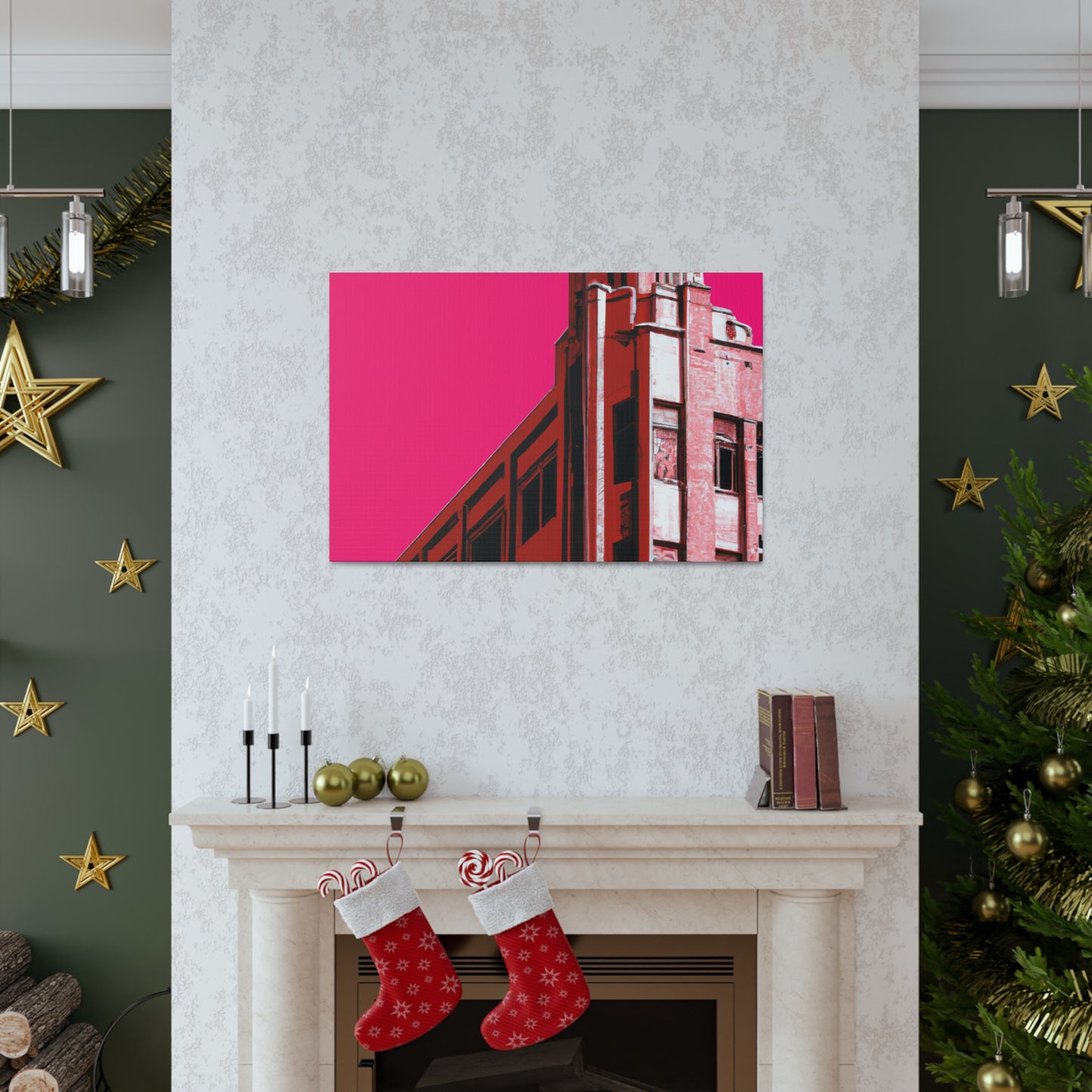 Straightup Splendor - The Visually Stunning Symmetry of Art Deco Architectural. - Canvas