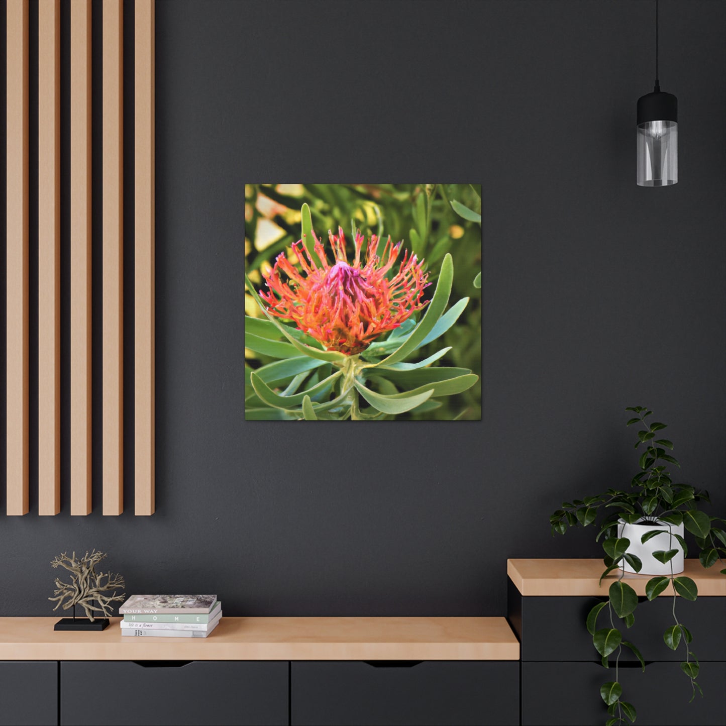 Floral Scroll Garden Print - Canvas - Floral
