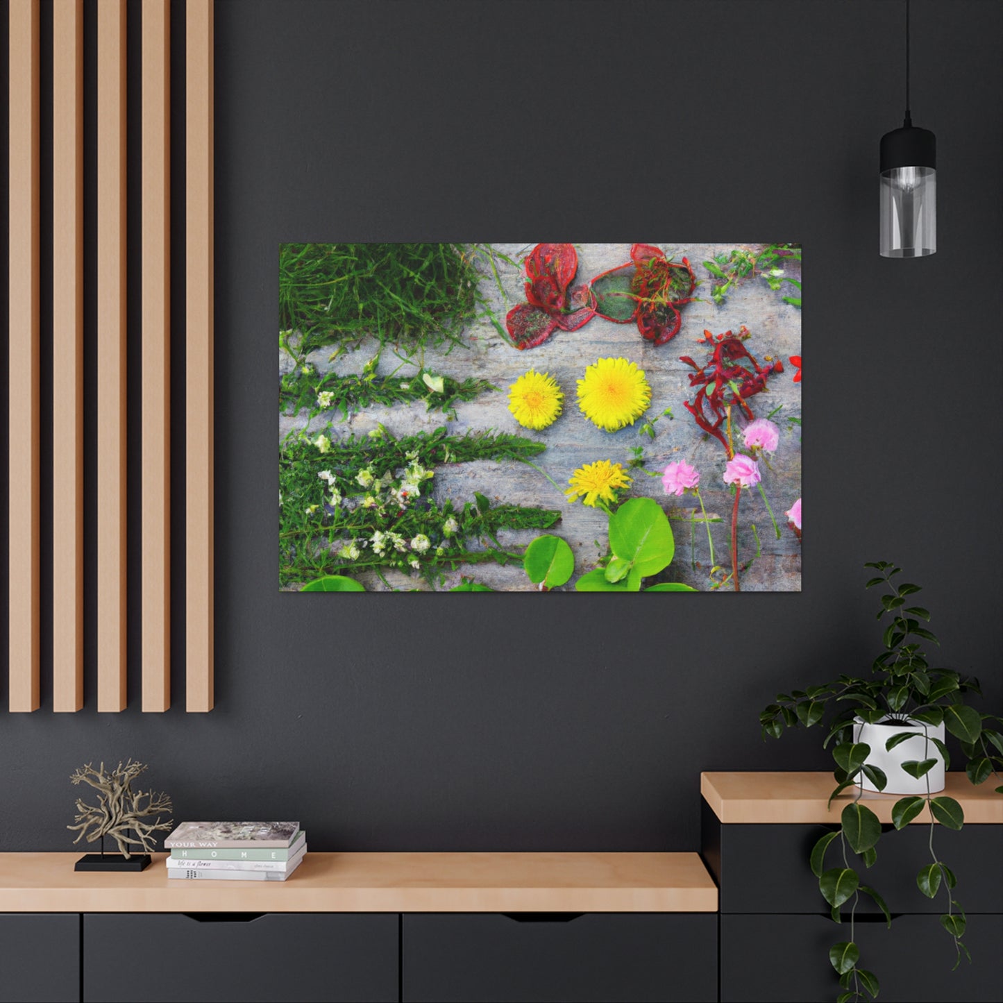 "Garden Glimmer" - Canvas - Floral