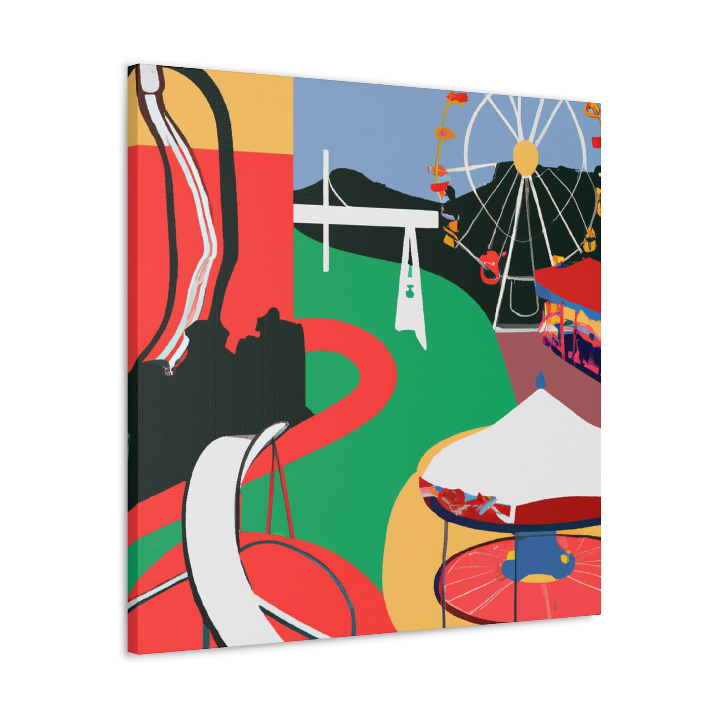 Crazy Carousel - Amusement - Canvas