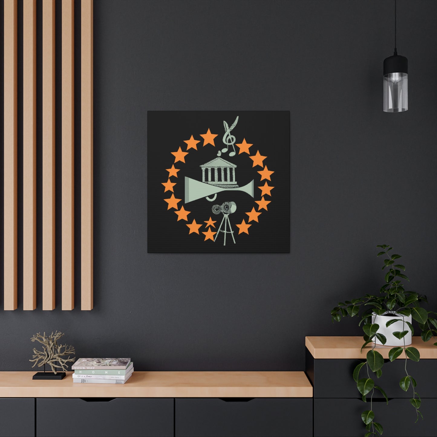 The Groovy Tunesters - Retro Music and Film Canvas