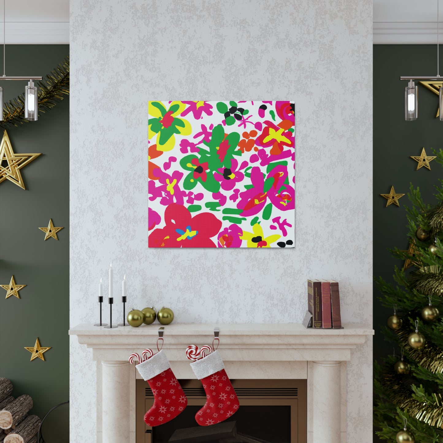 "The Bouquet of Spring's Blooms" - Floral Canvas