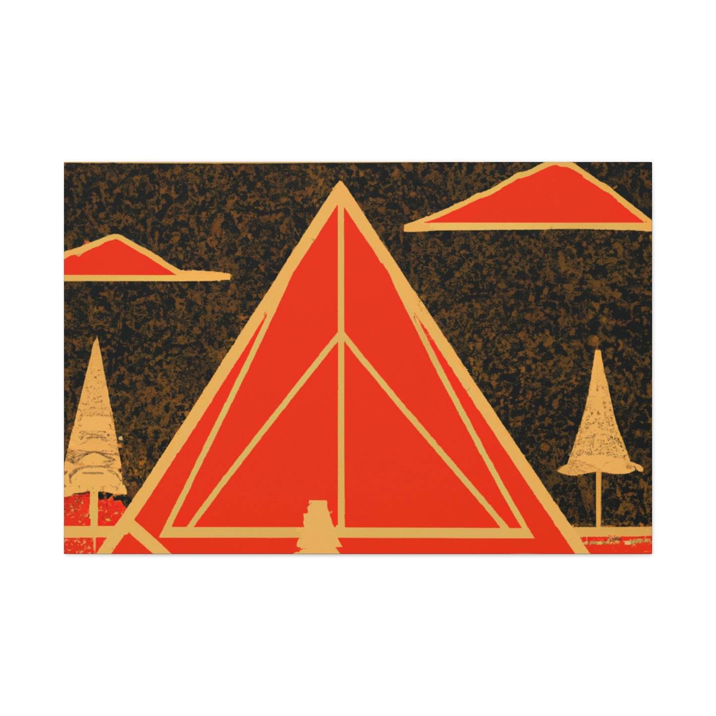Electric Pyramid - Midcentury Canvas